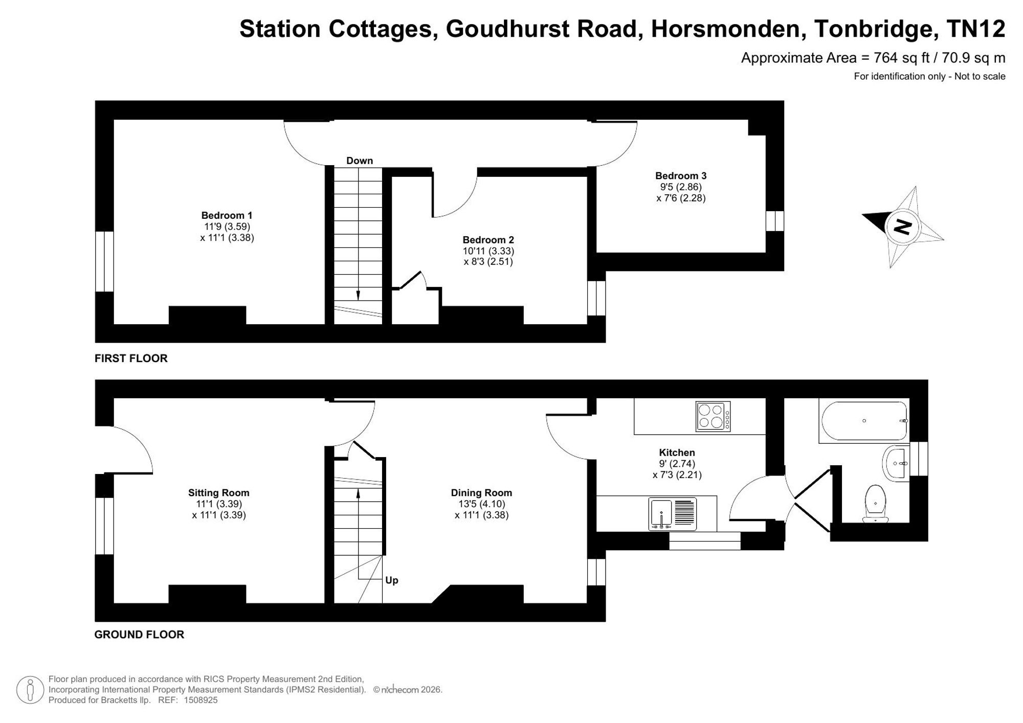 5 Station Cottages Goudhurst Road, Tonbridge floorplan