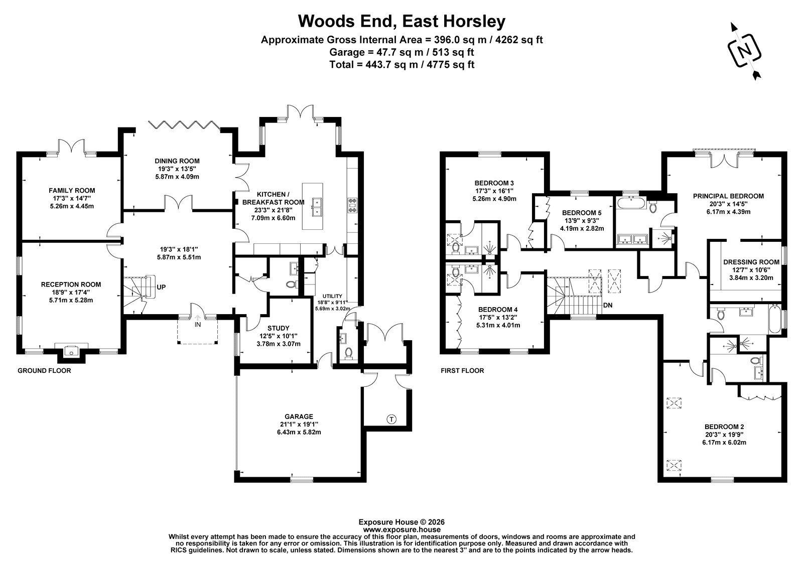 Albury,, Woods End, East Horsley floorplan
