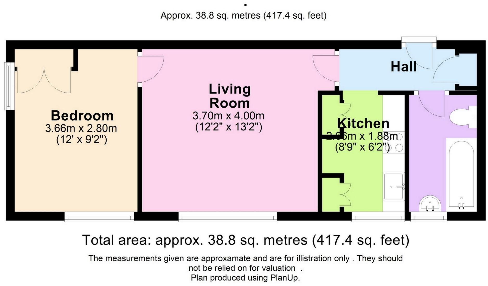 Flat 3 Burnham Court,, Fairhazel Gardens, South Hampstead floorplan