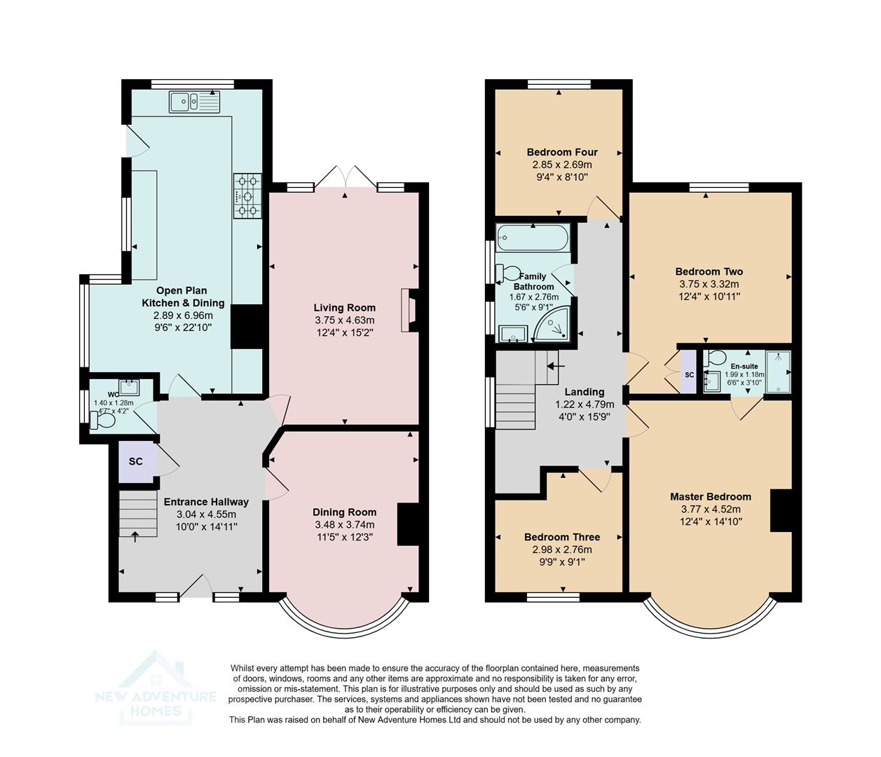 102, School Lane, Northwich floorplan