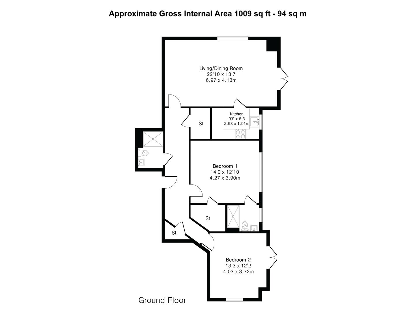6, Gabriel Court, South Road, Saffron Walden floorplan
