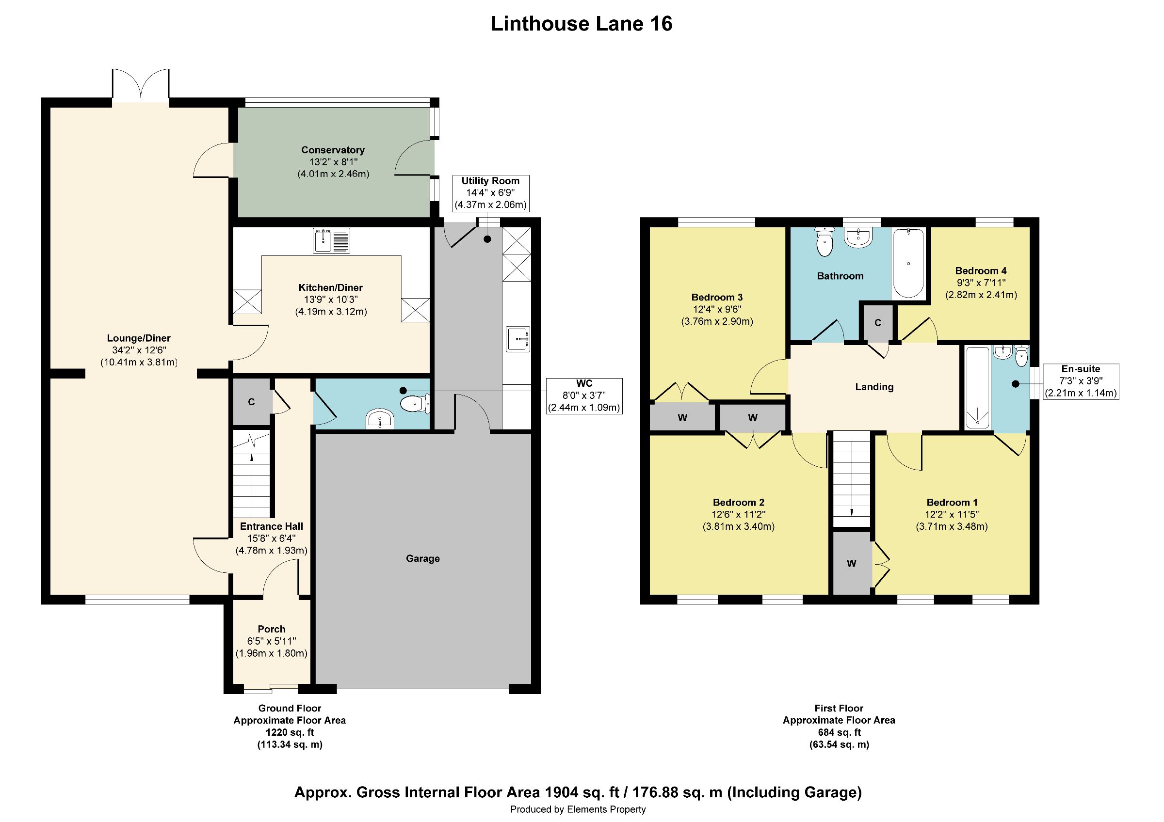 16 Linthouse Lane, Wolverhampton floorplan