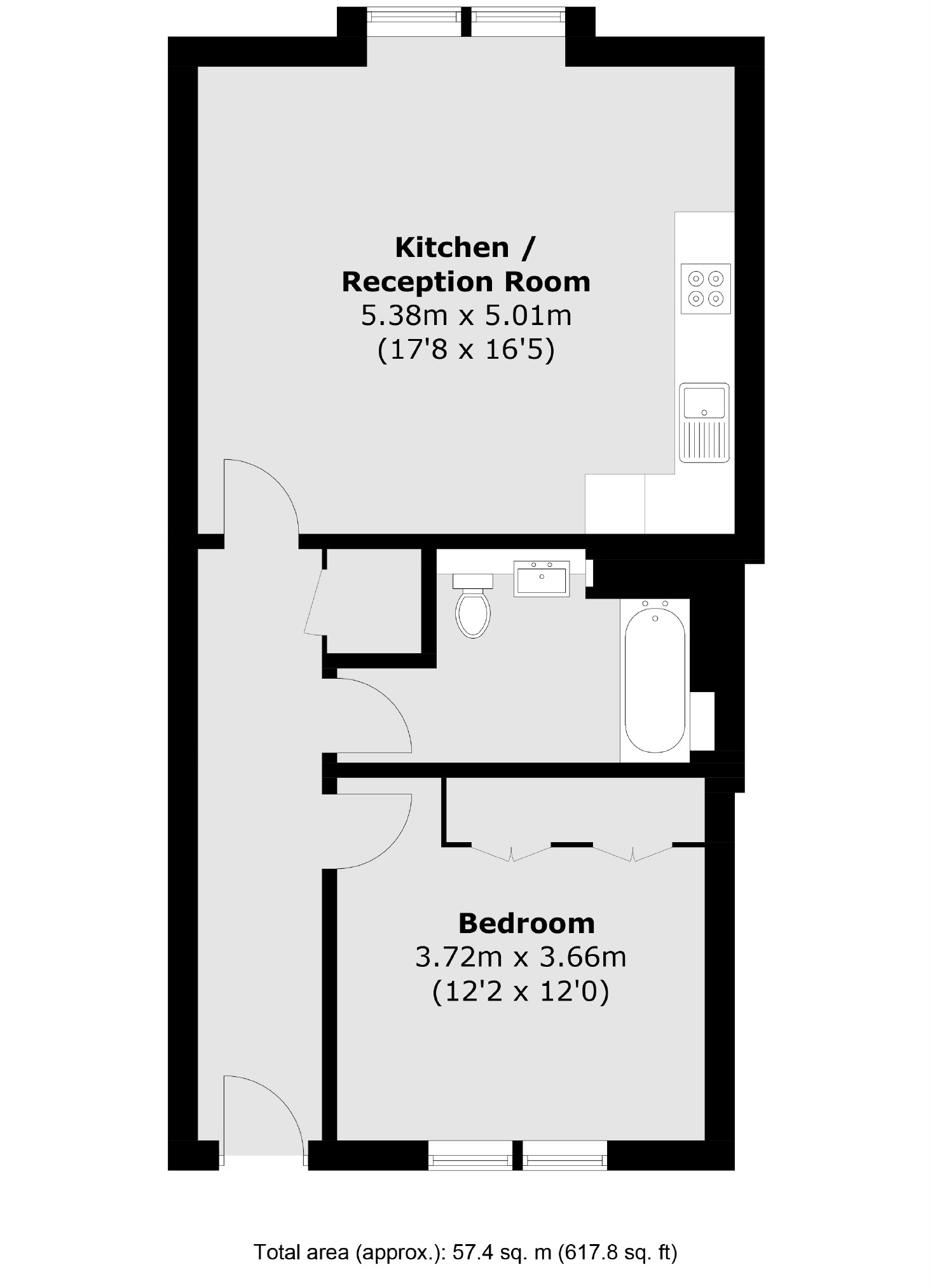 High Street, Hampton Hill, Hampton TW12, 1 bedroom flat for sale