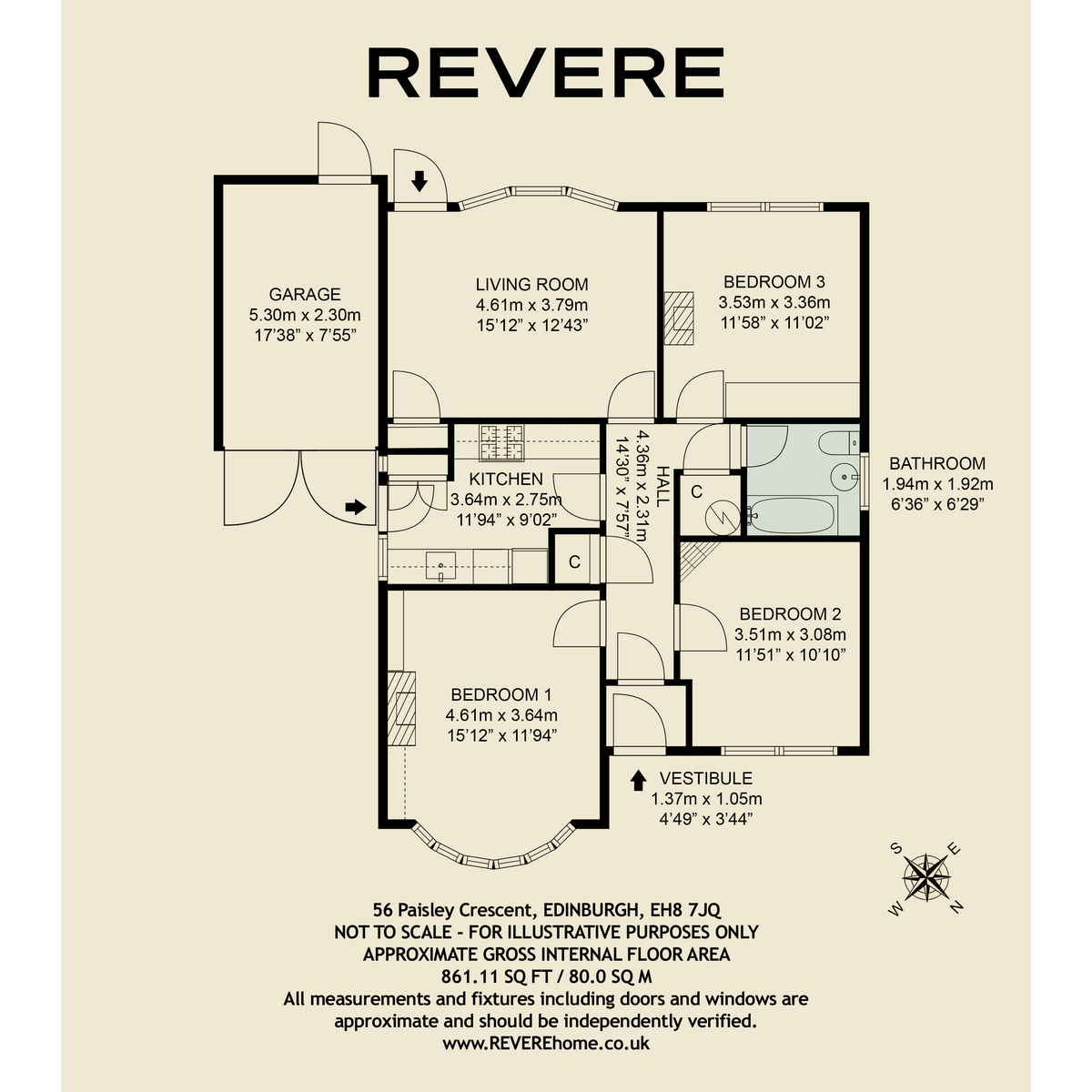56, Paisley Crescent, Edinburgh floorplan