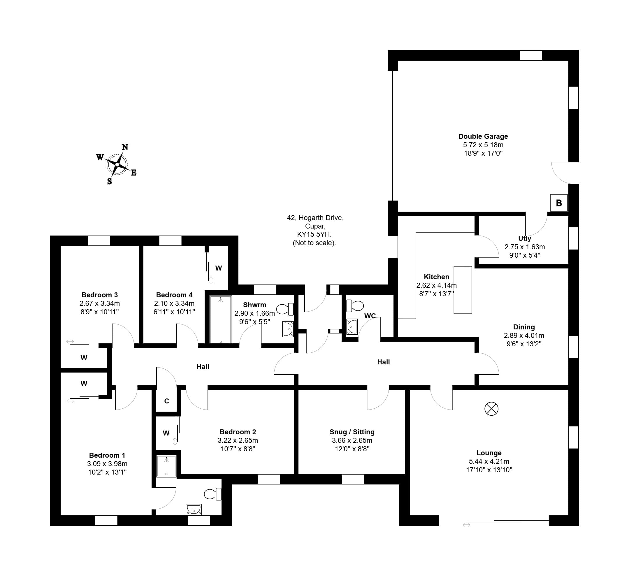 42, Hogarth Drive Cupar floorplan