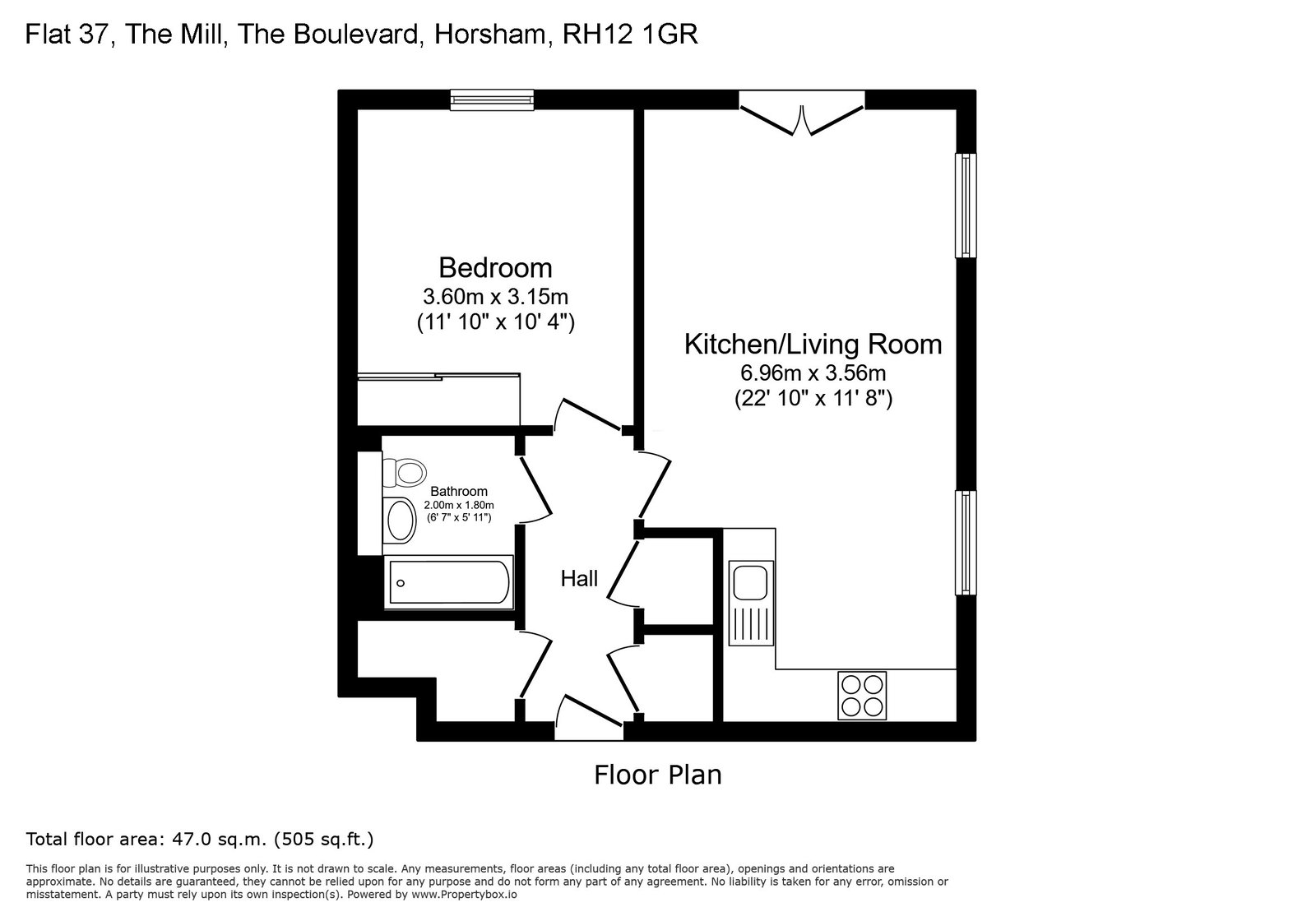 37,The Mill, The Boulevard, Horsham floorplan