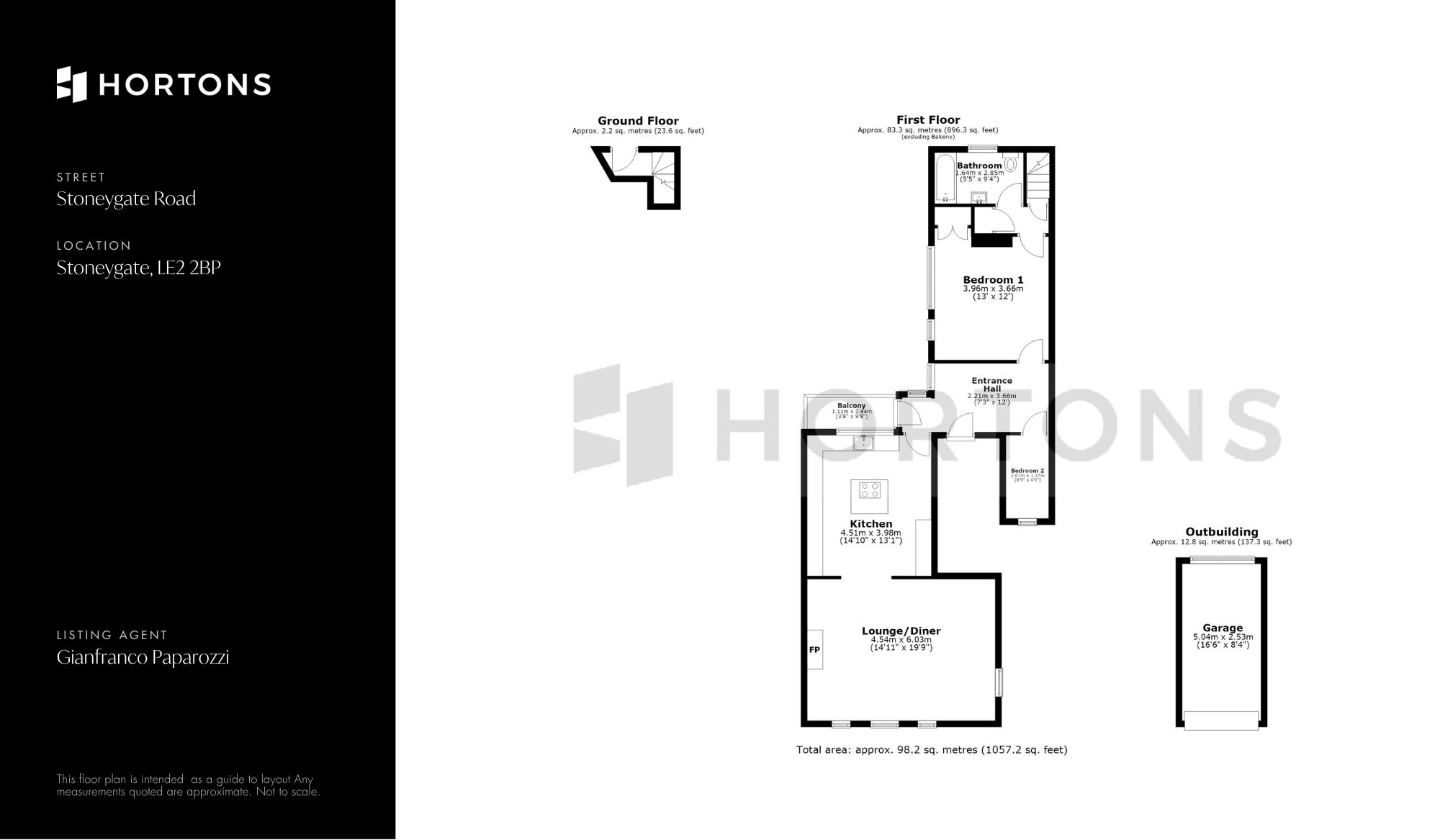 Flat A, 47 Stoneygate Road, Leicester floorplan