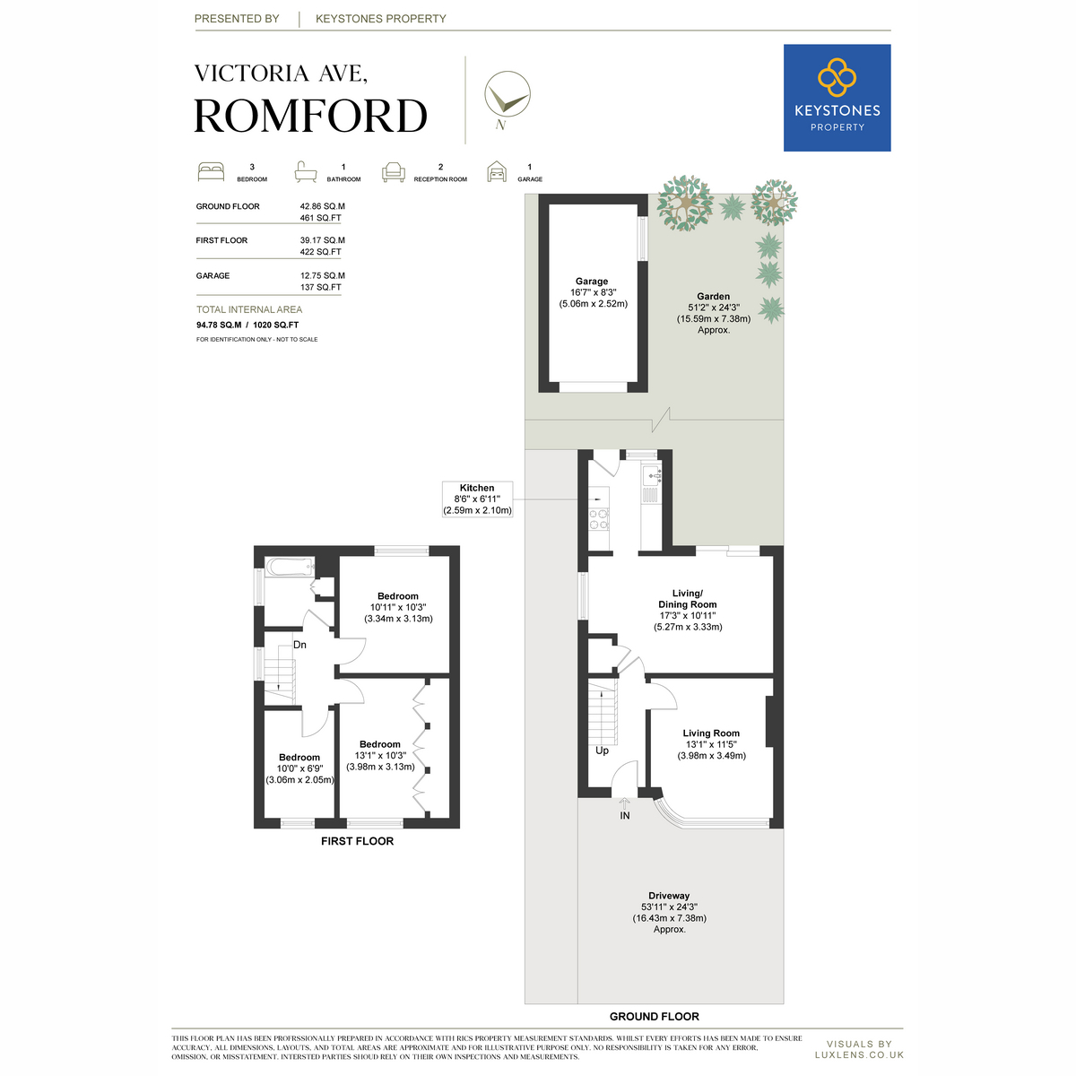 61, Victoria Avenue, Romford floorplan