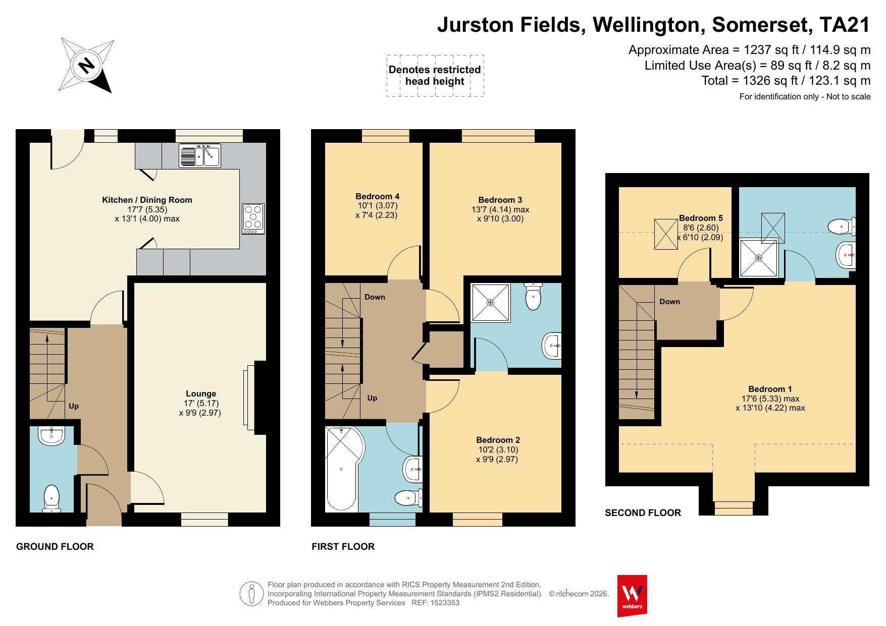 18 Jurston Fields, Wellington Somerset, Somerset floorplan