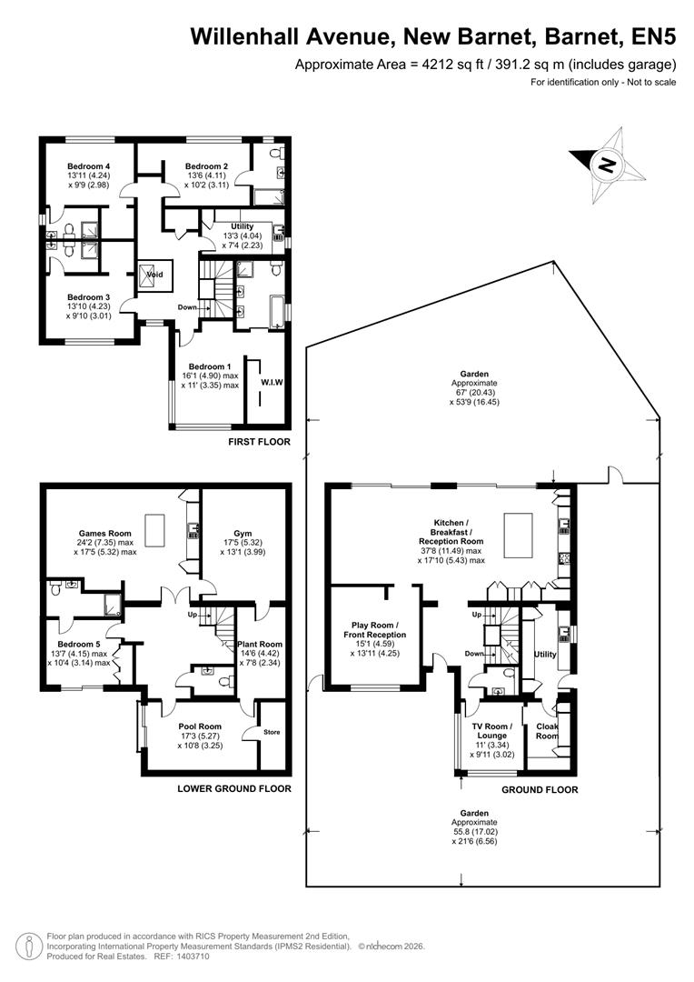 Hiraeth House, 9B, Willenhall Avenue, New Barnet floorplan