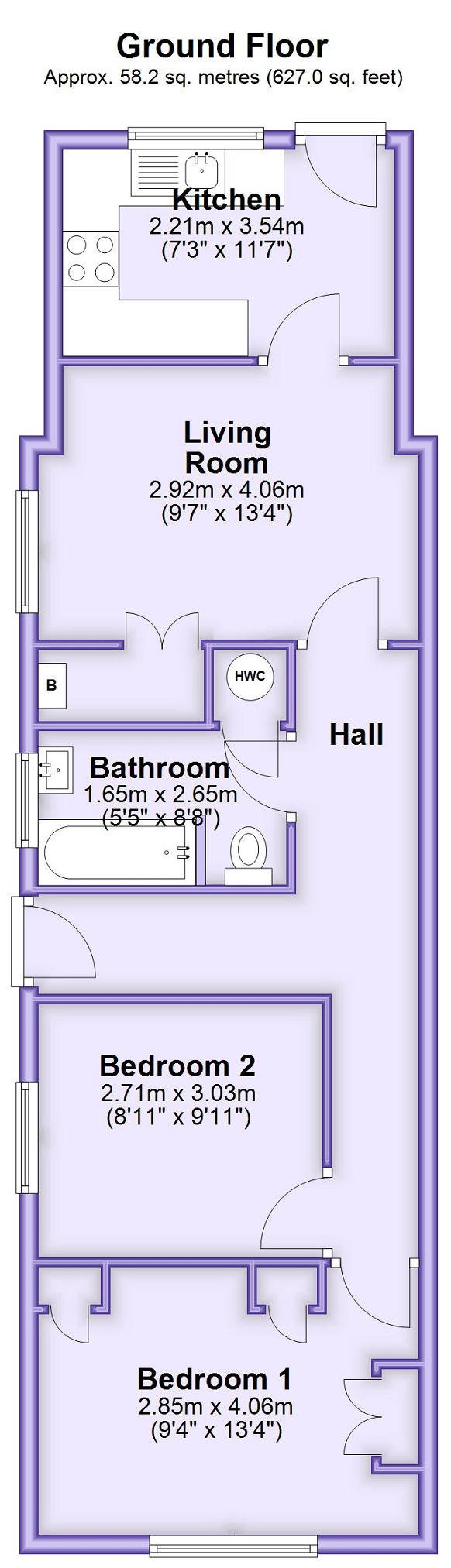 Windyridge, Plough Road, West Ewell floorplan