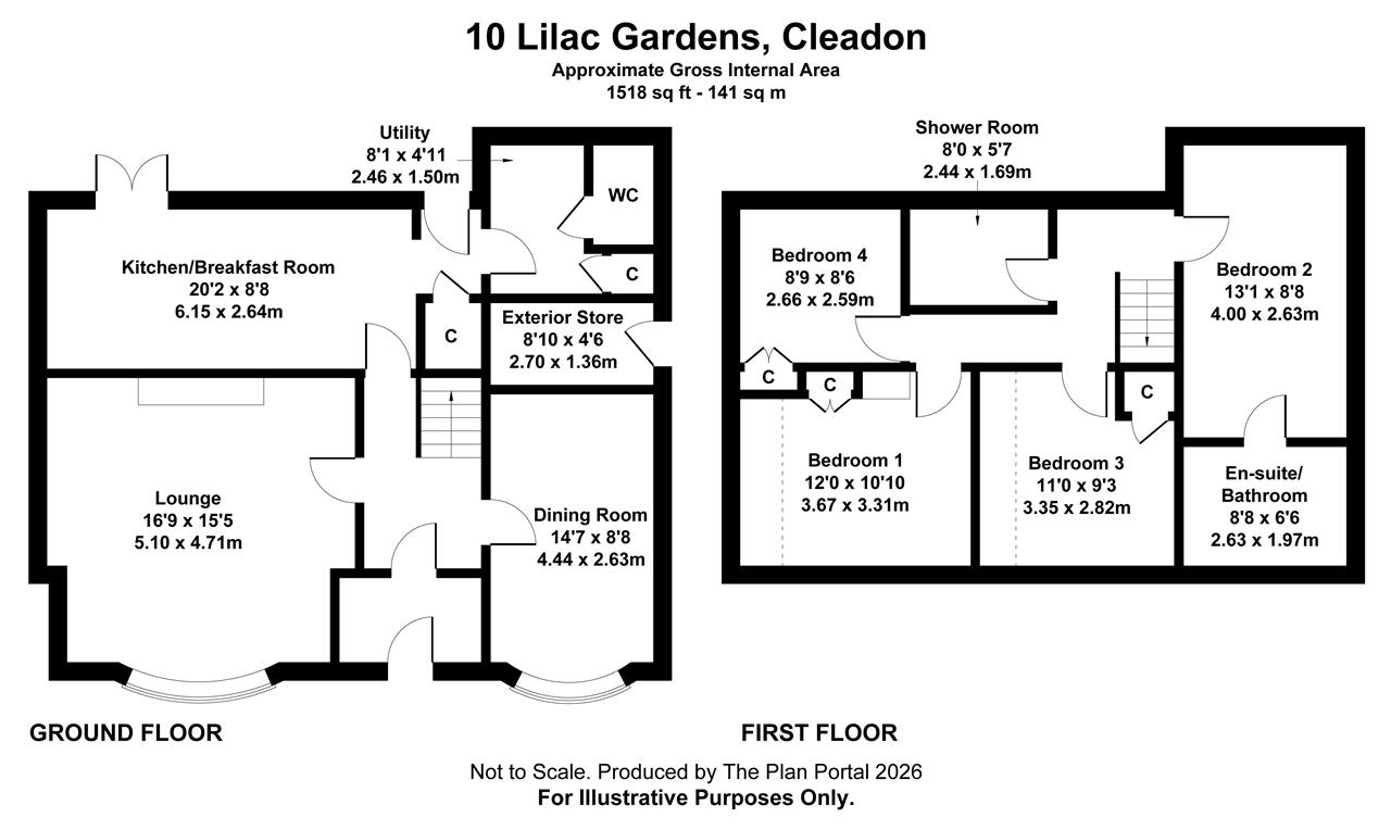 10, Lilac Gardens, Cleadon floorplan