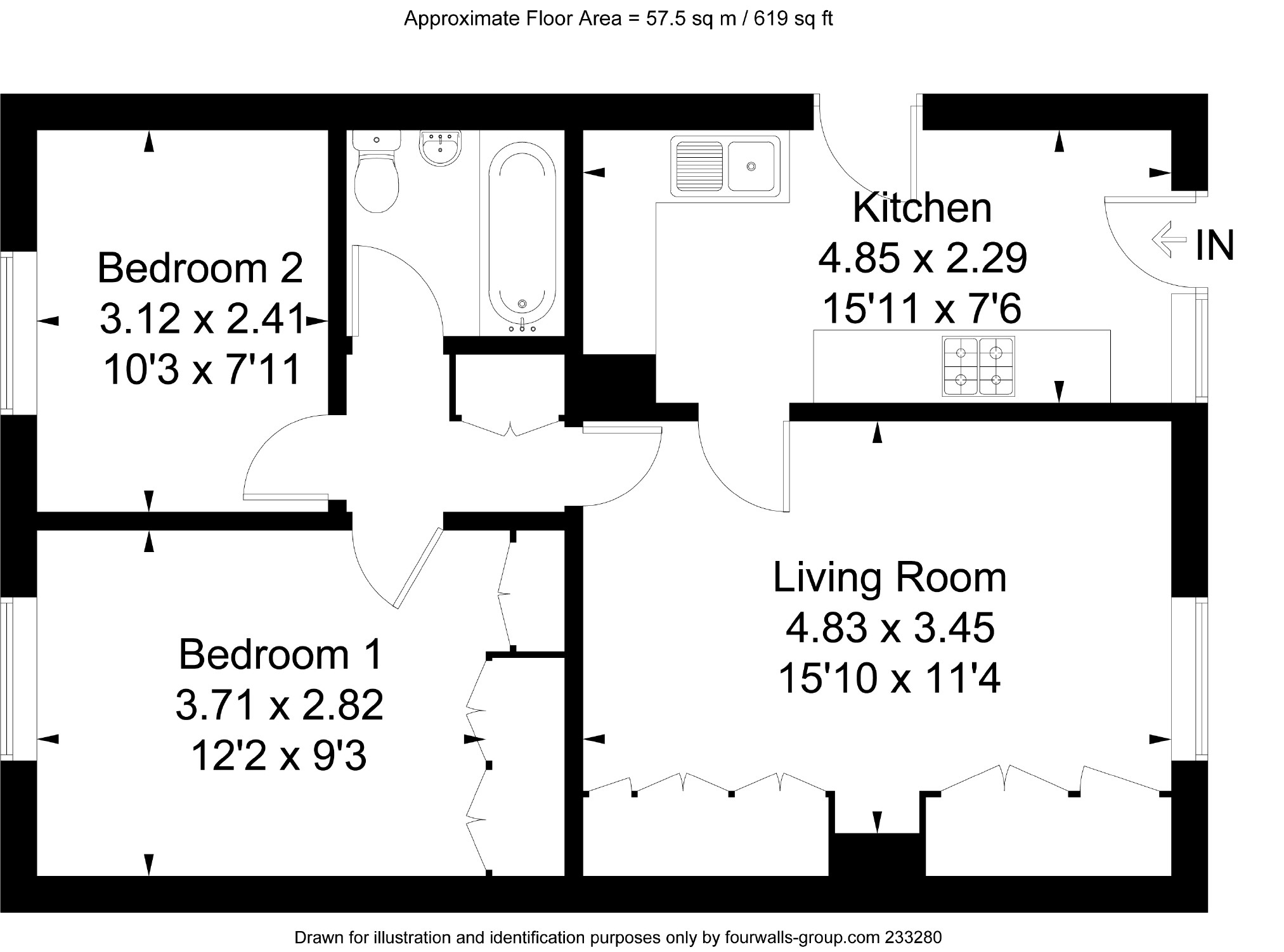 2 Bedrooms Semi-detached bungalow for sale in Westfield Road, Thatcham, Berkshire RG18