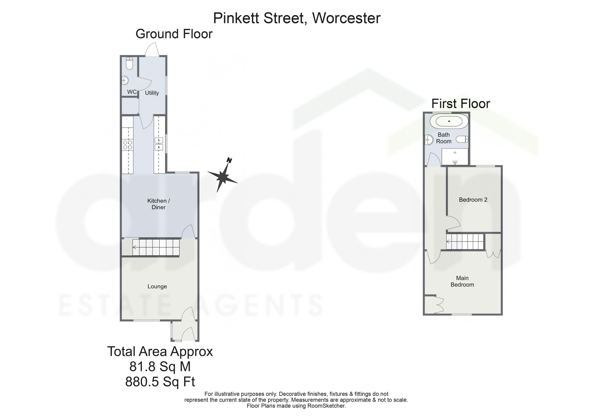 36 Pinkett Street, Worcester floorplan