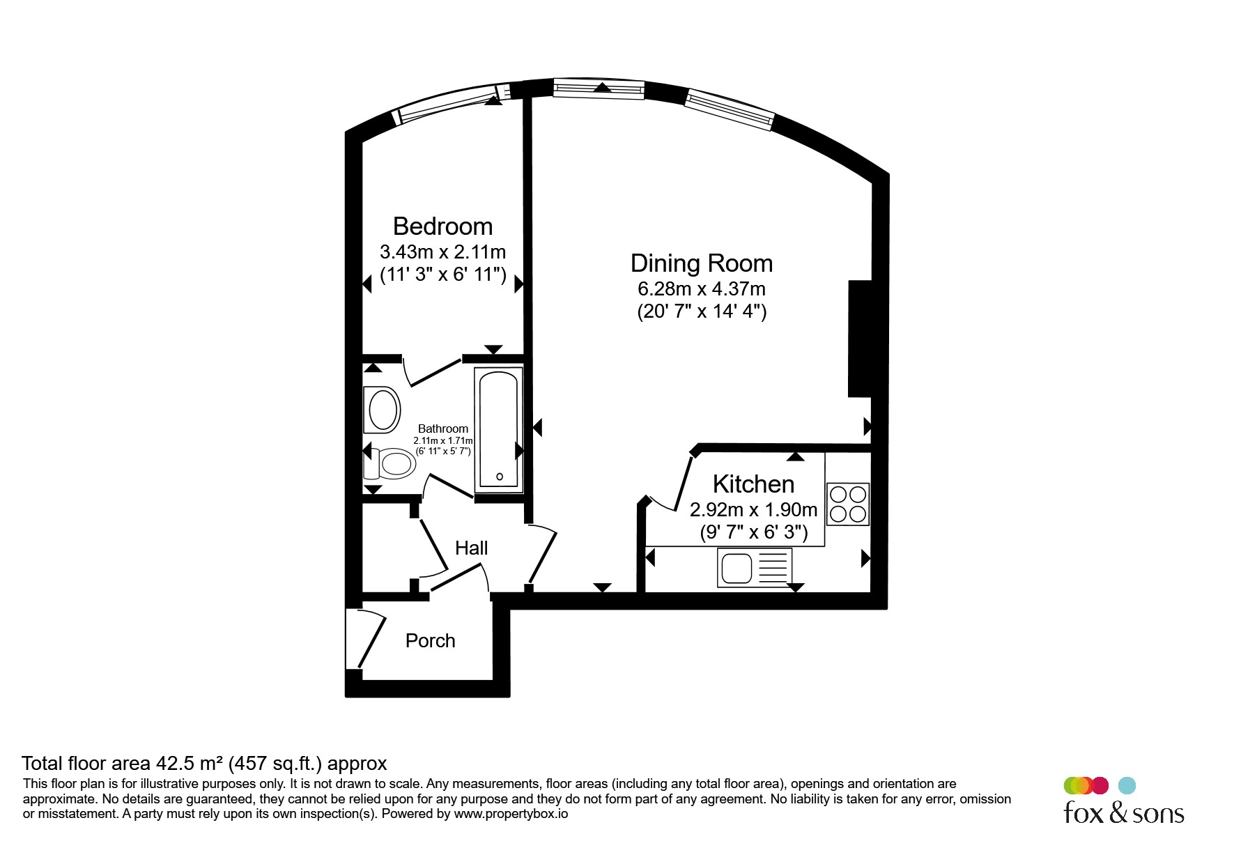 Flat 15, 106, Lansdowne Place, Hove floorplan