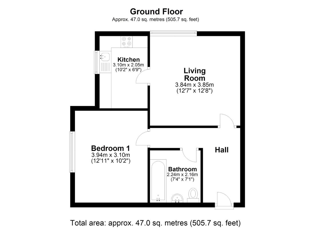 82 Gibbs Court, Chester le Street floorplan