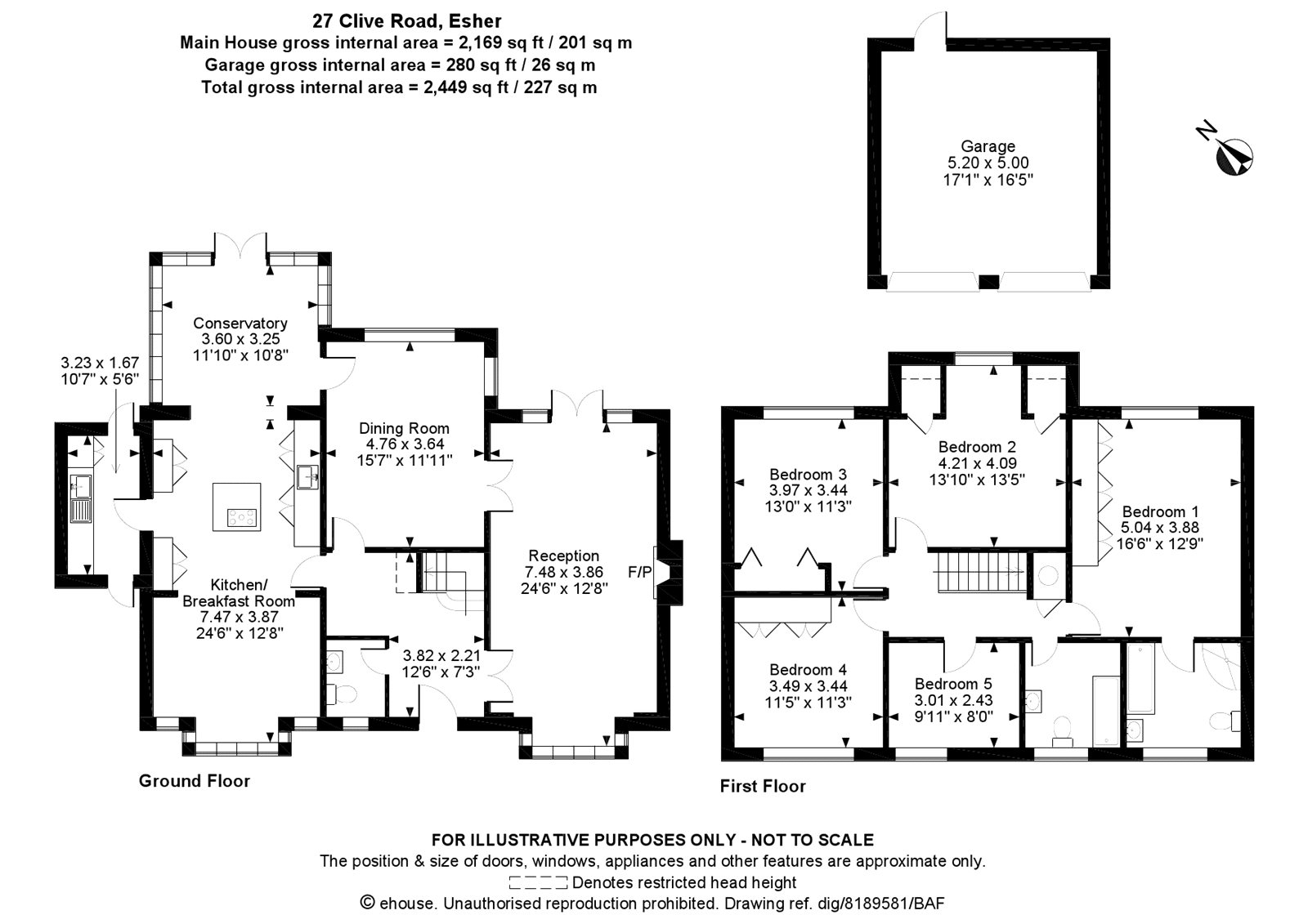 27, Clive Road, Surrey floorplan