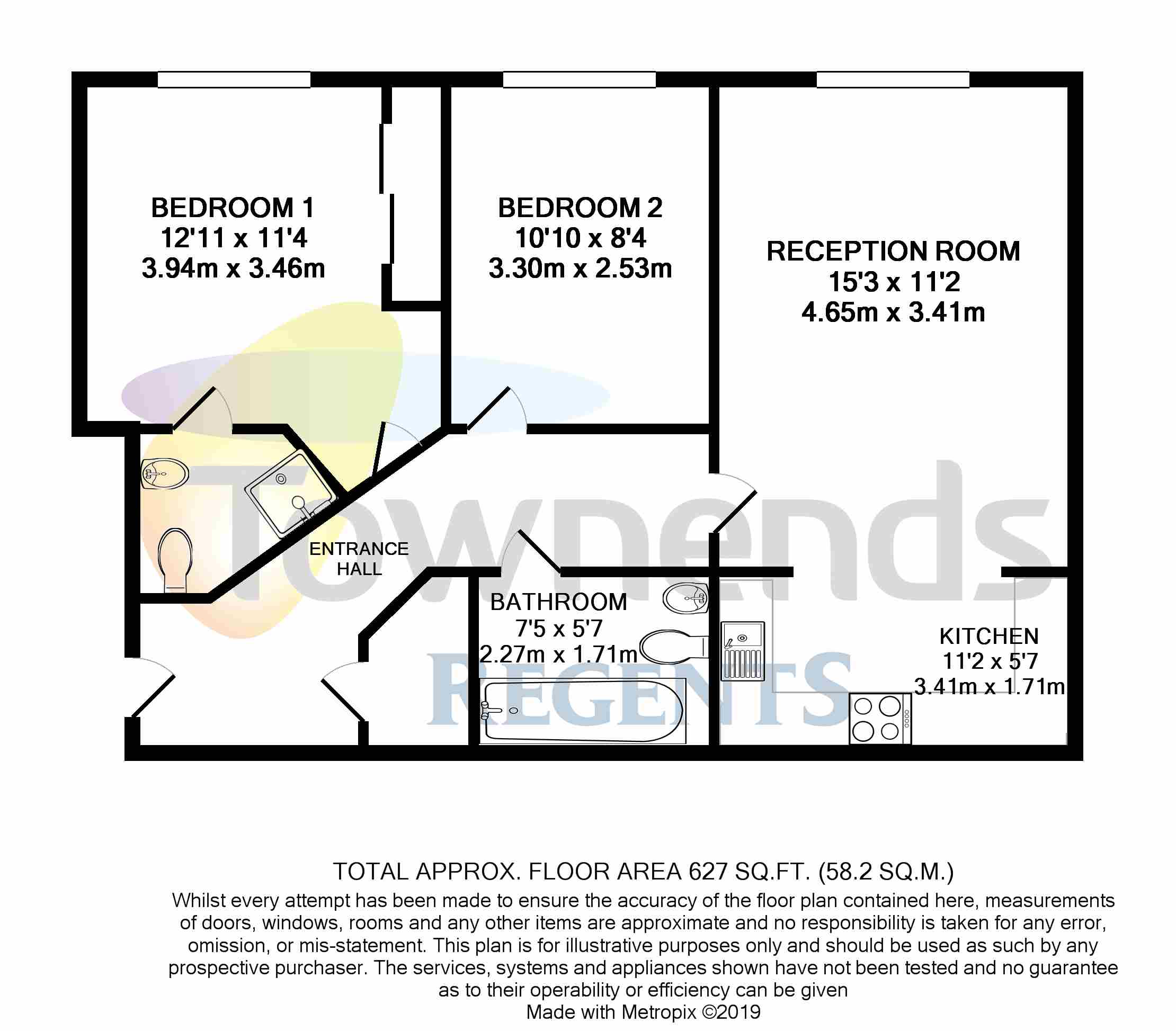 2 Bedrooms Flat for sale in Manor Court, Thorpe Road, Staines-Upon-Thames, Surrey TW18