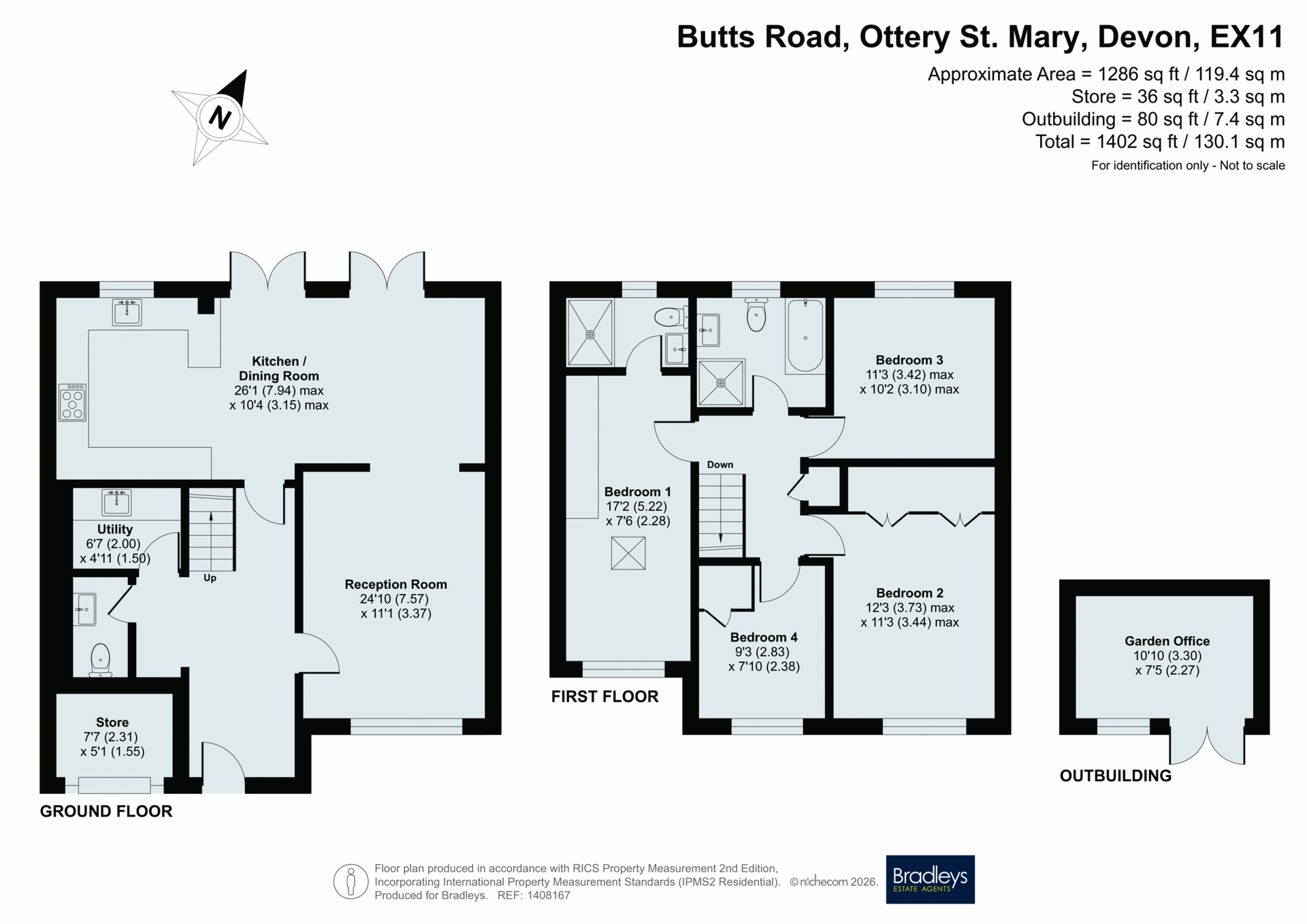 24, Butts Road, Devon floorplan