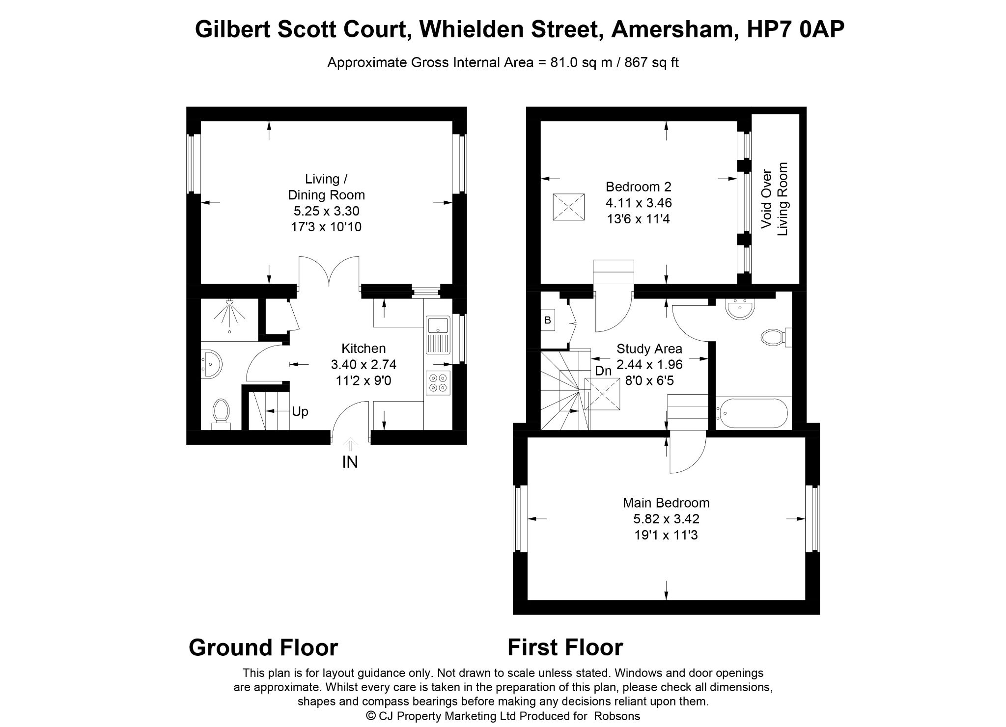 25 Gilbert Scott Court, Whielden Street, Amersham floorplan