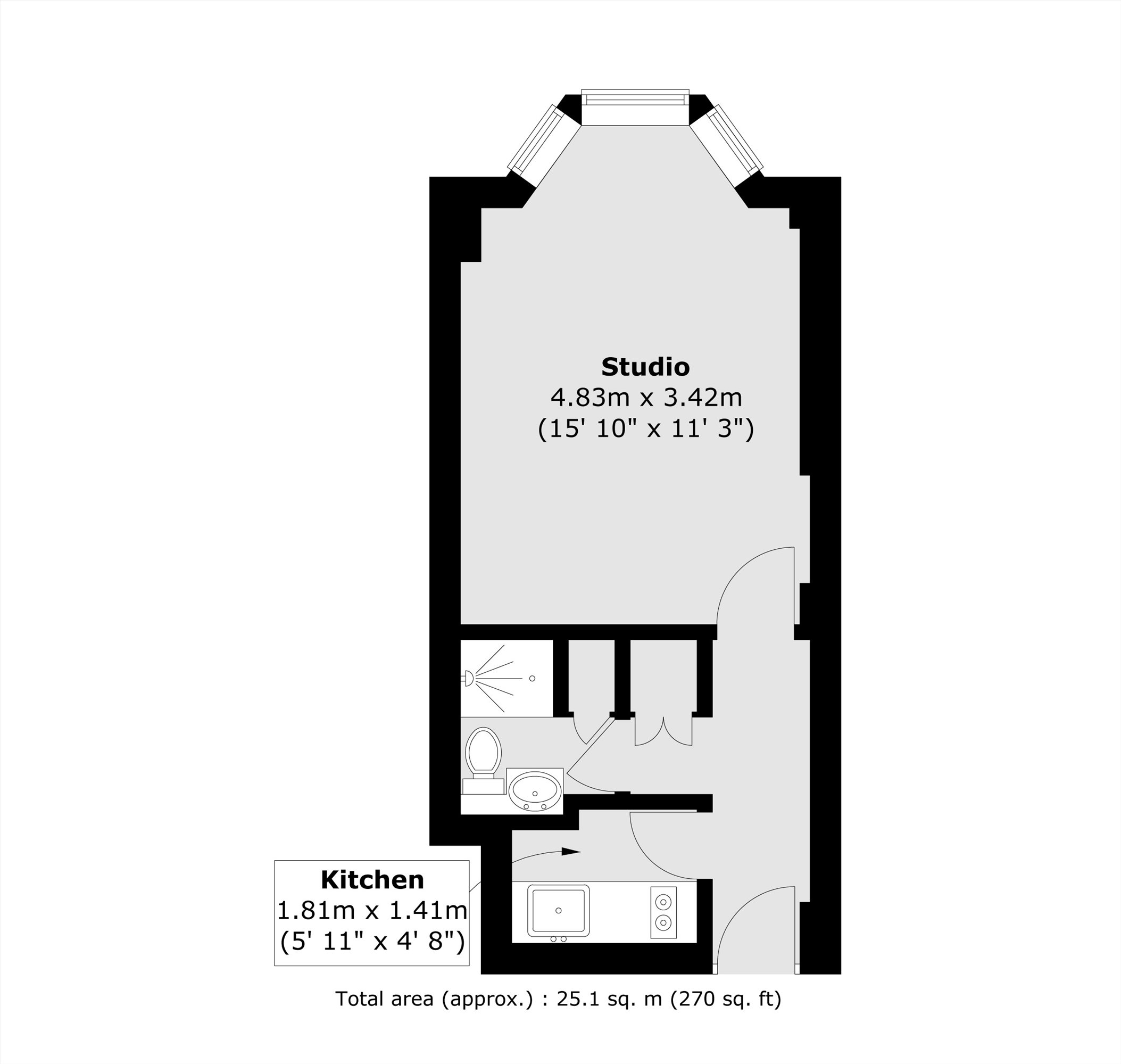 Flat 196, Russell Court, Woburn Place, London floorplan