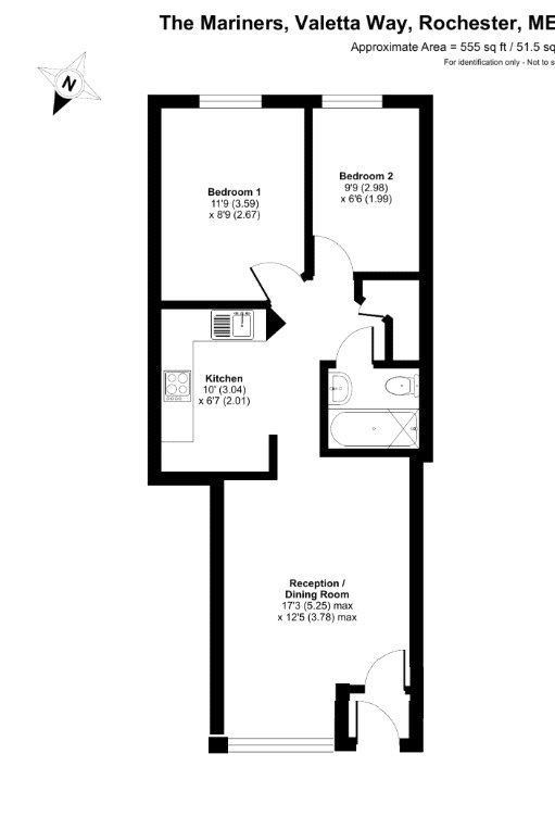 19, The Mariners, Rochester floorplan
