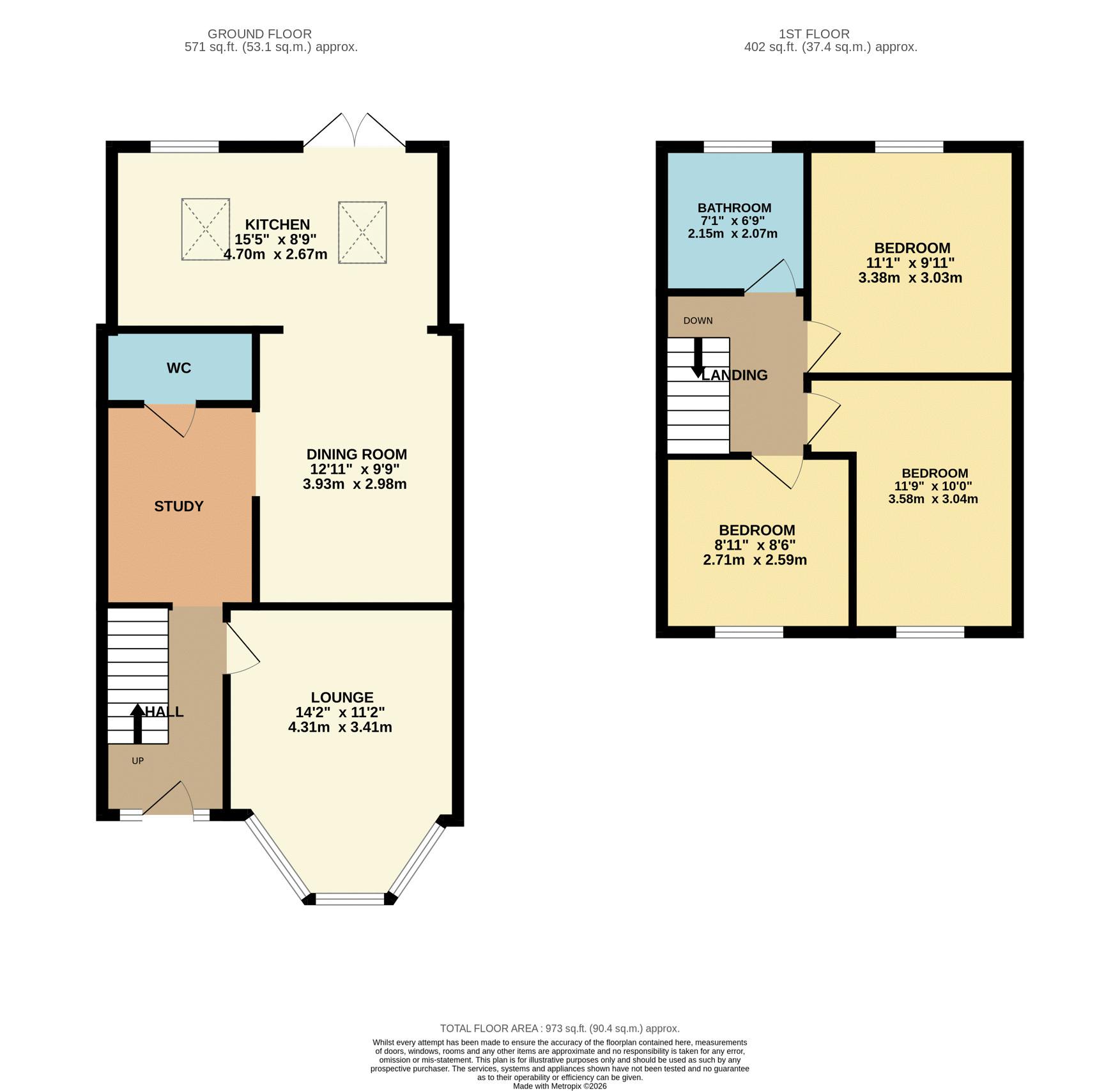 17, Clarendon Road, Waltham Cross floorplan