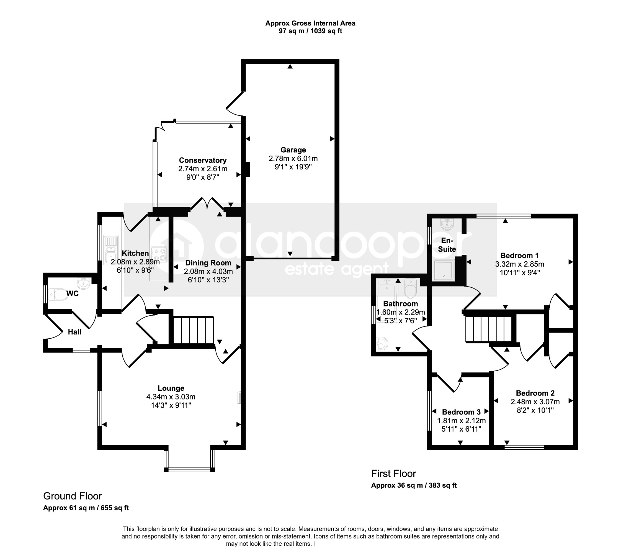 1 Upton Drive, Nuneaton, Warwickshire floorplan