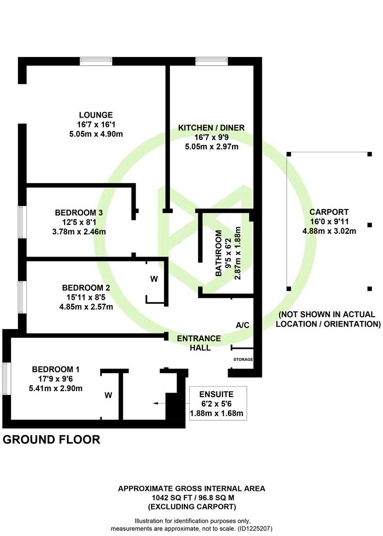 7 Ampfield Court, Baddesley Road, Chandler's Ford floorplan