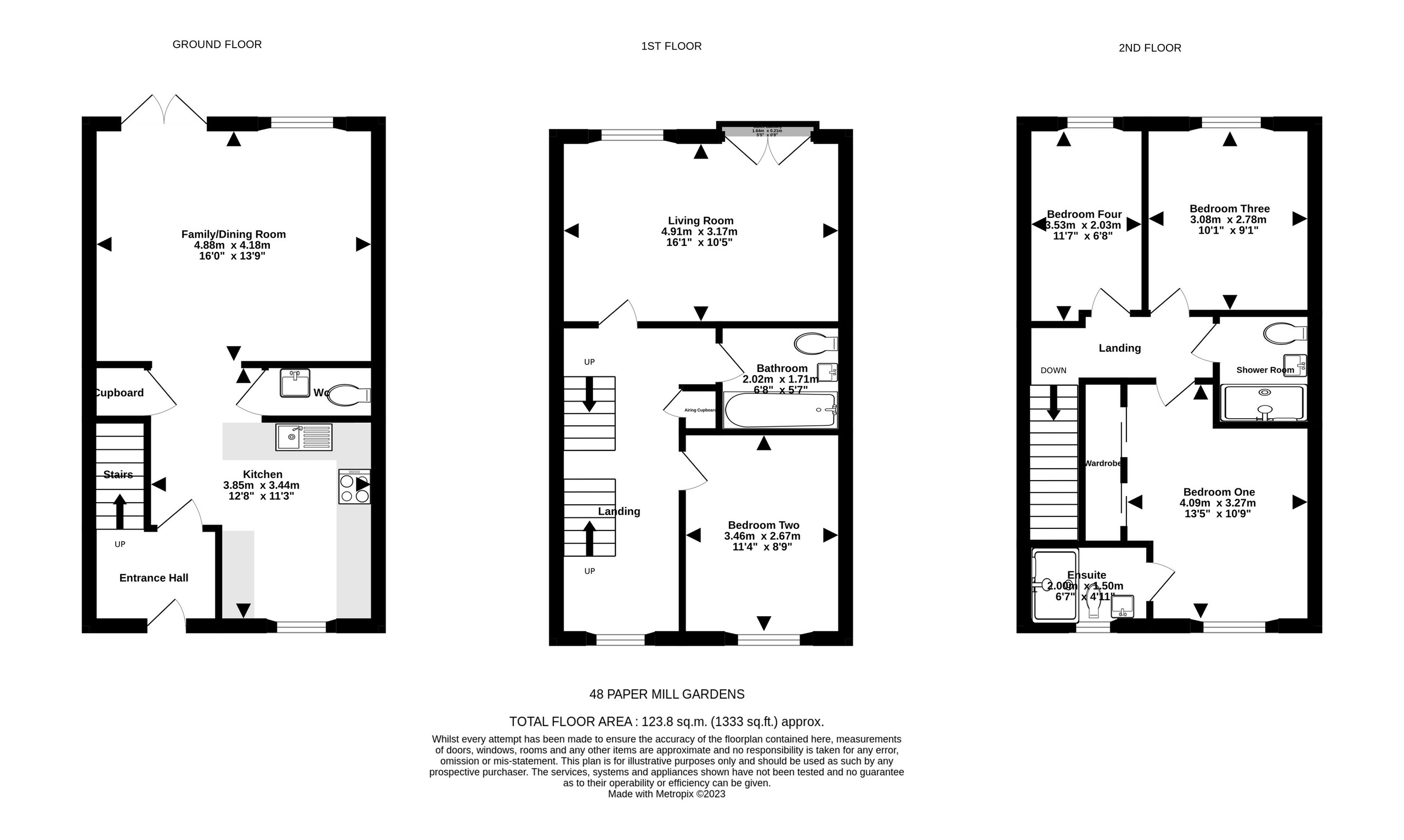 Paper Mill Gardens, Portishead, Bristol BS20, 4 bedroom town house for