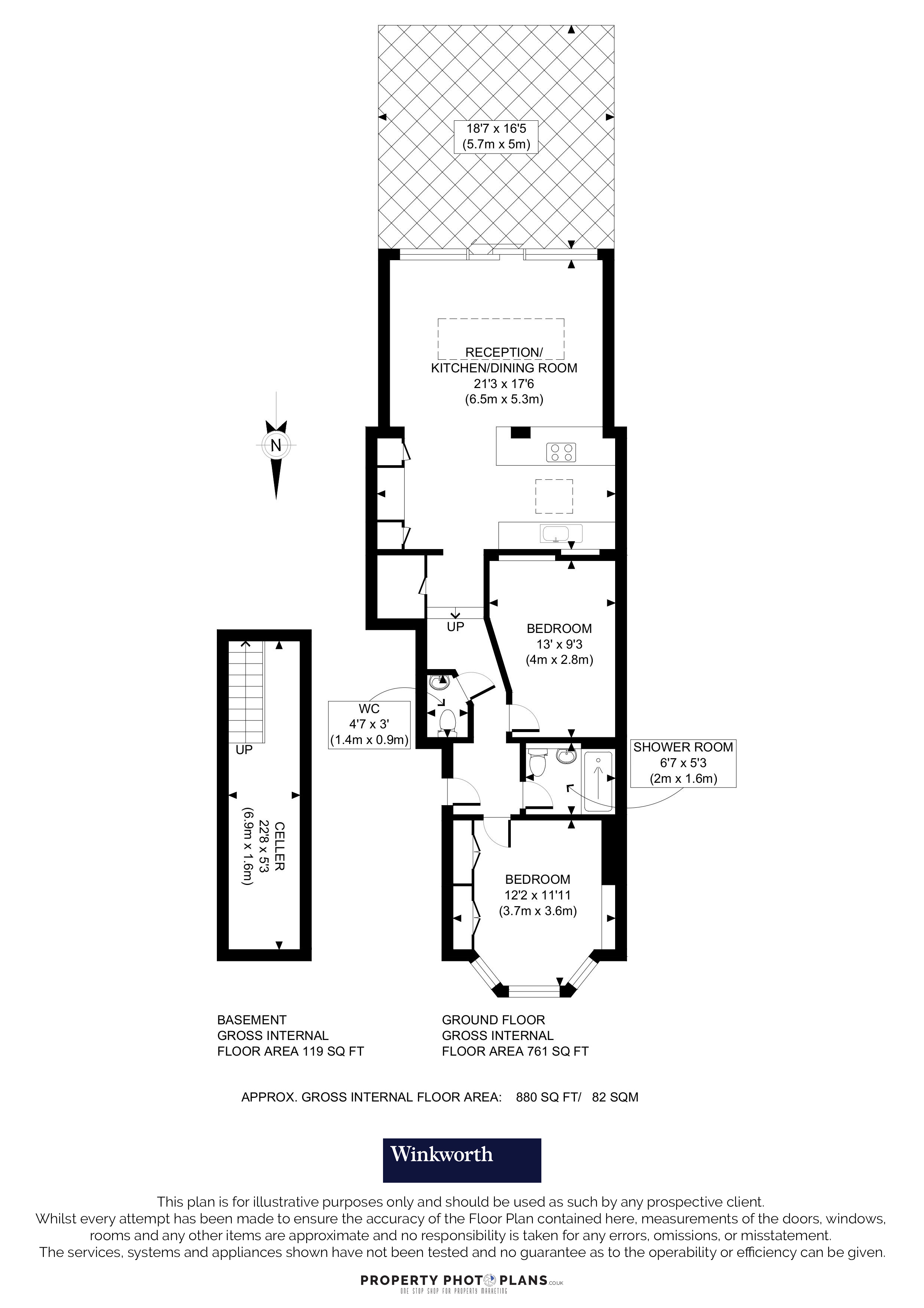 51a, Melrose Gardens, London floorplan