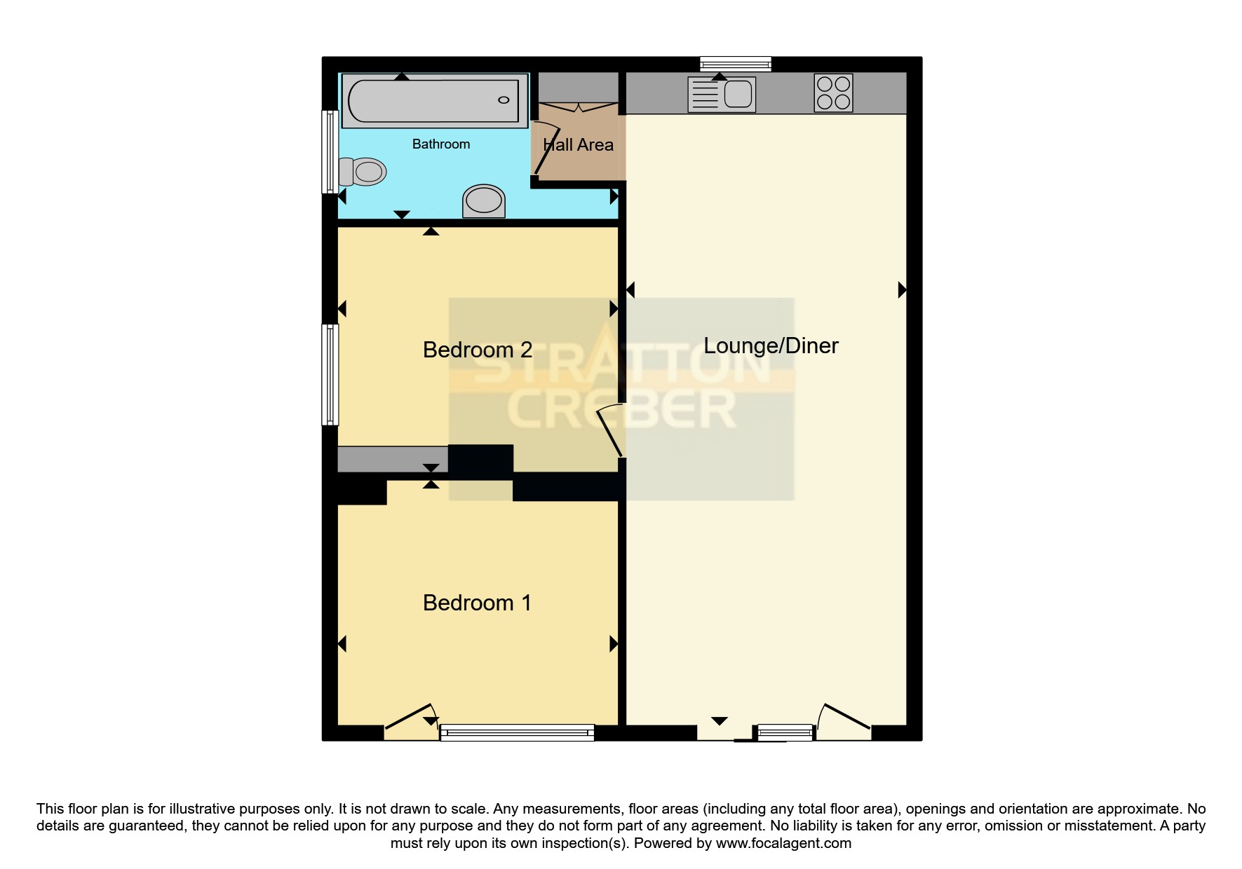 139 Hillside Villas,, Millendreath Holiday Village, Looe floorplan
