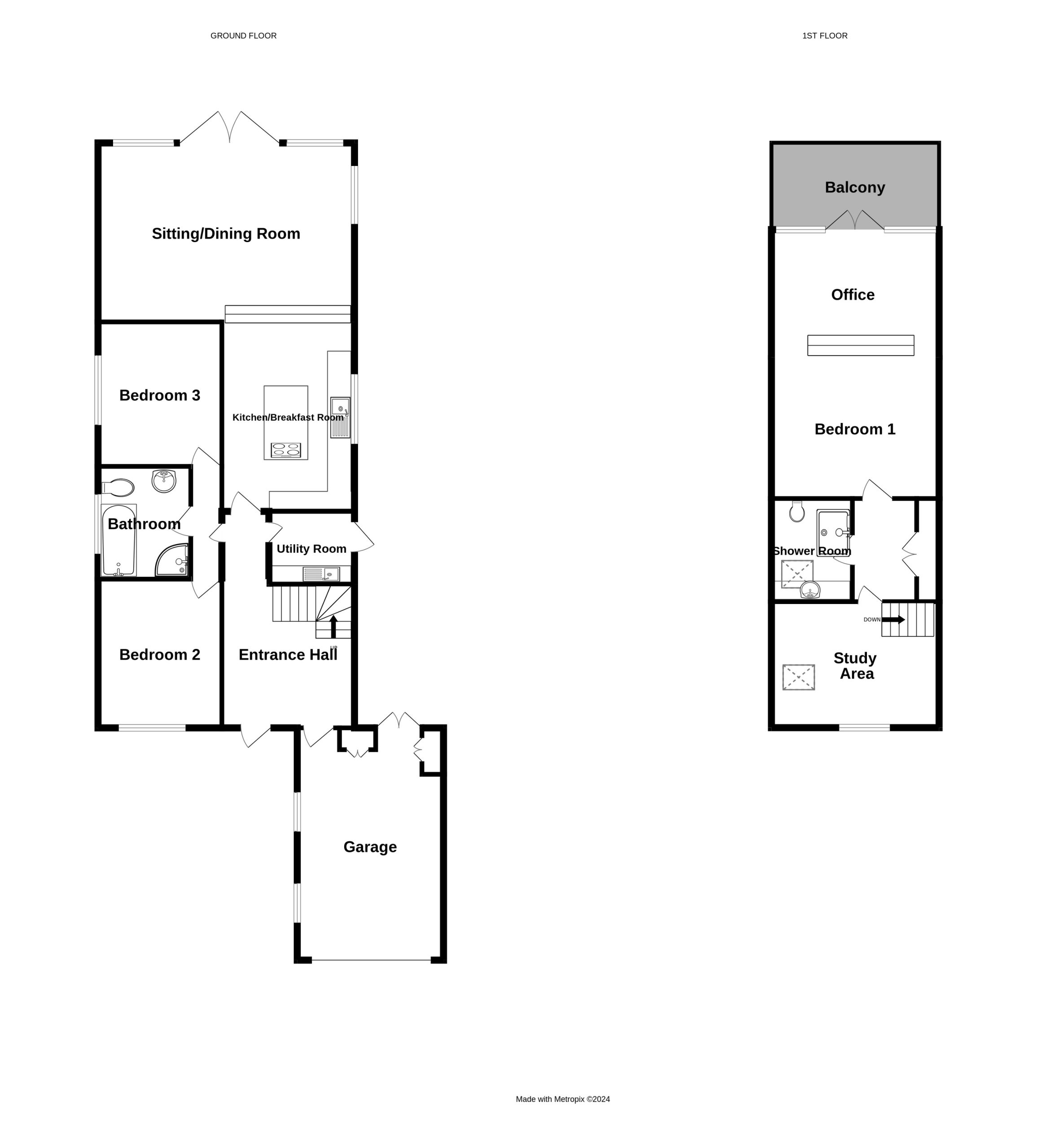 Ottleys, Ruette St Clair, St Sampson's floorplan