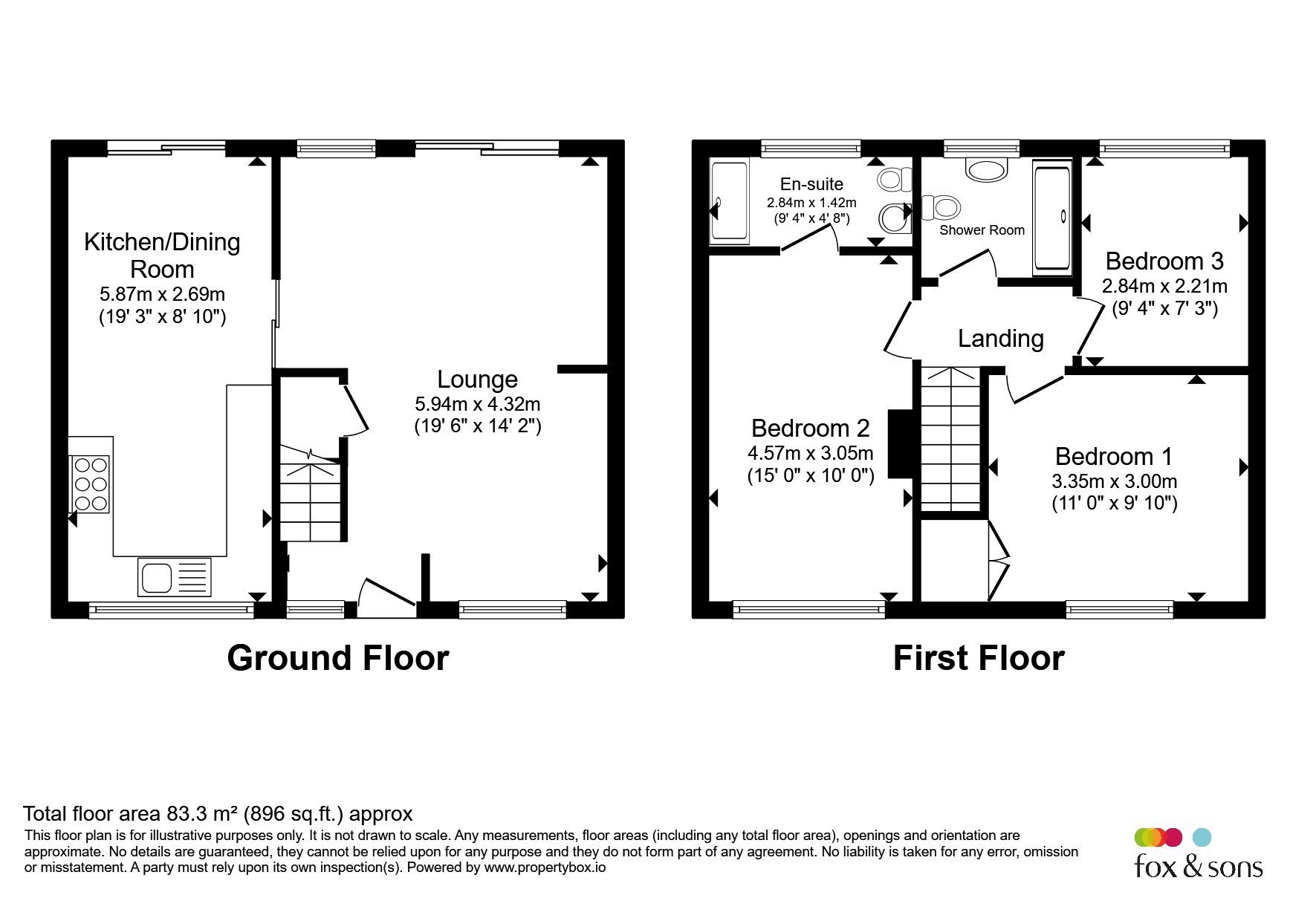 60, Filching Road, Eastbourne floorplan