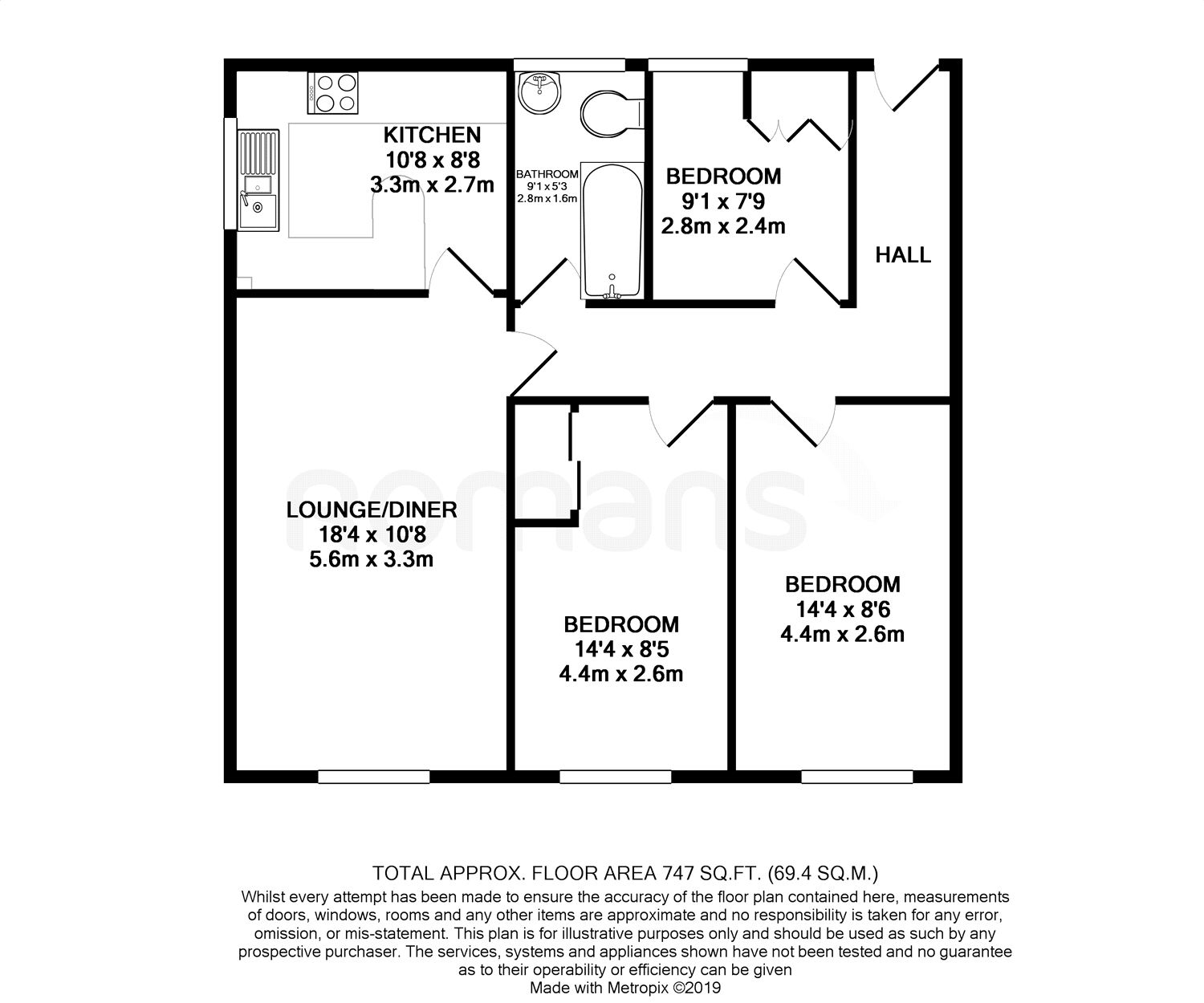 3 Bedrooms Flat for sale in Bruce Walk, Windsor, Berkshire SL4