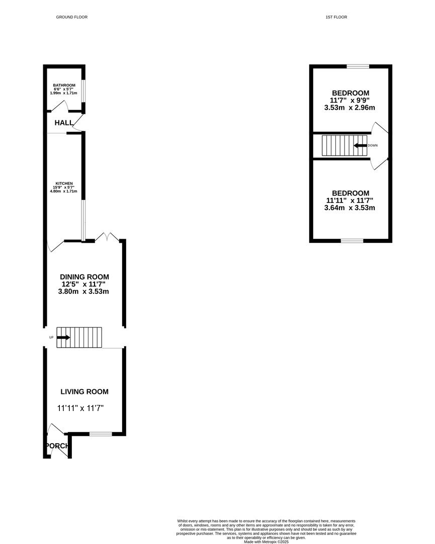 612, Warrington Road, Prescot floorplan