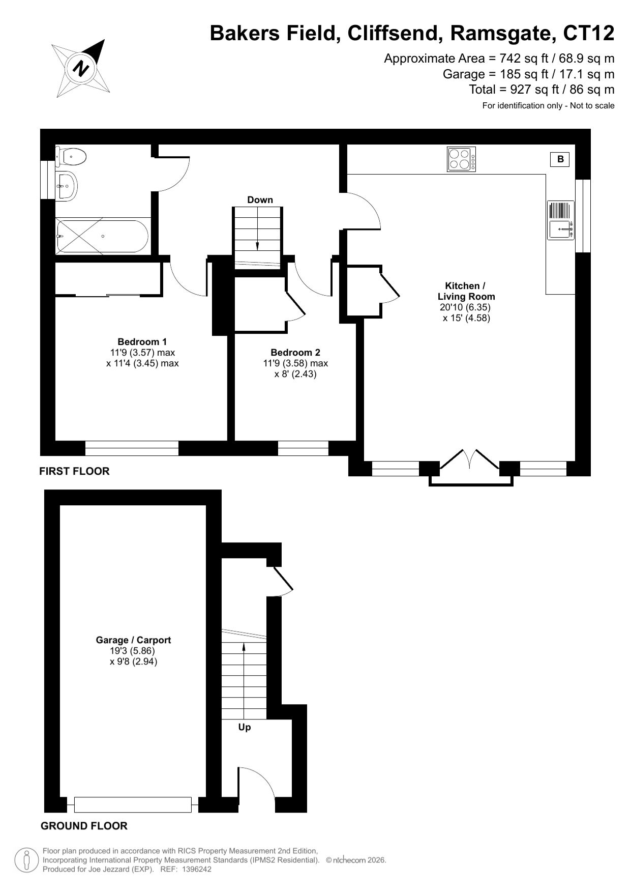 10, Bakers Field, Ramsgate floorplan