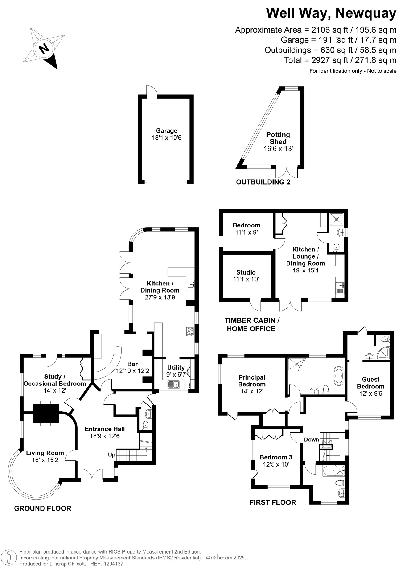 The White House, Newquay floorplan