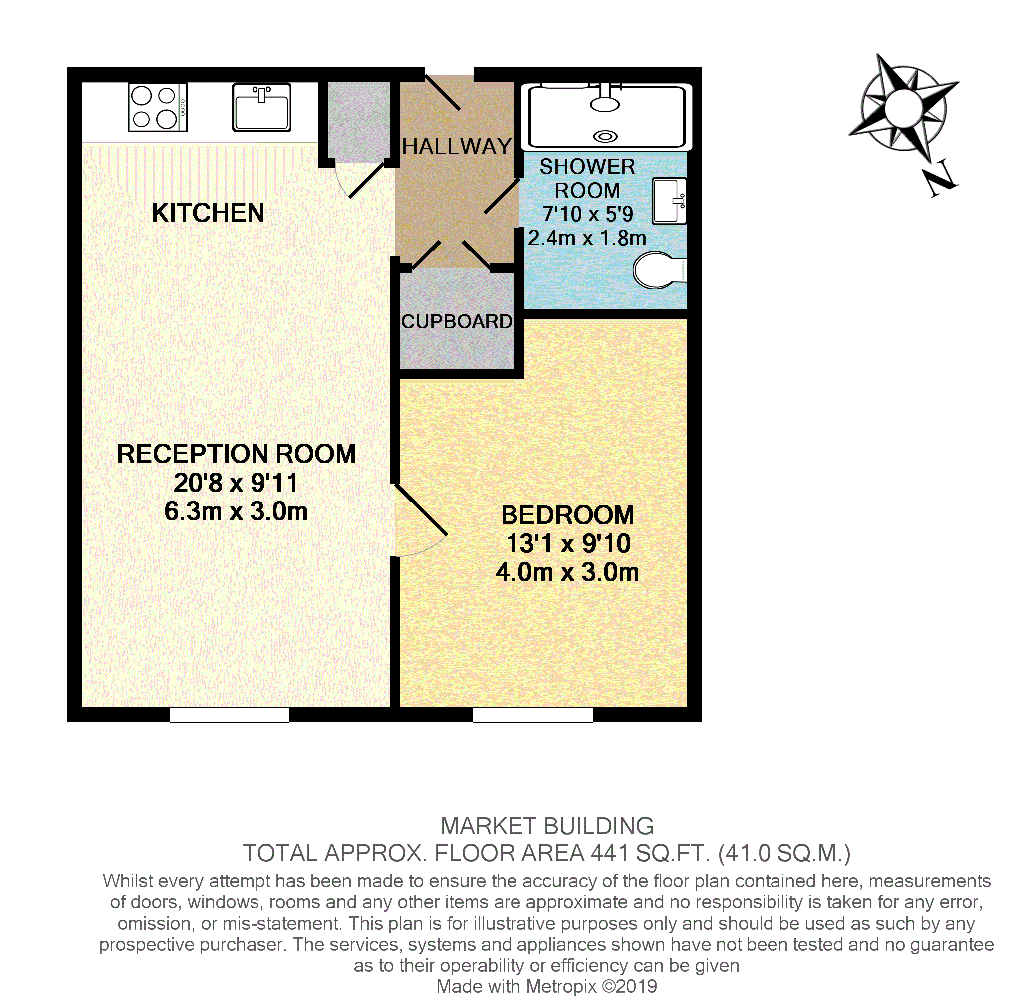1 Bedrooms Flat for sale in Market Place, Brentford TW8