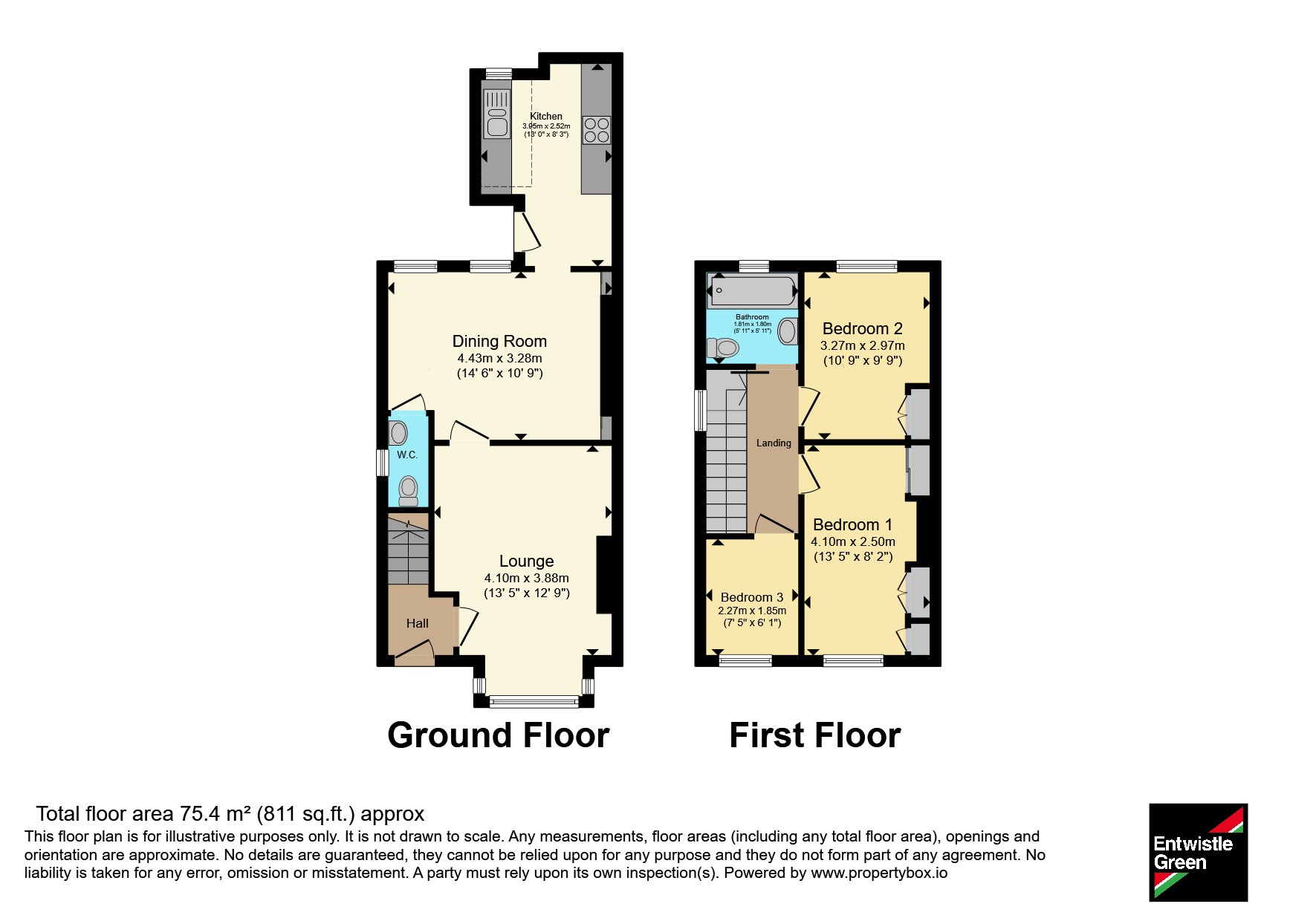 44, Church Lane, Lancashire floorplan
