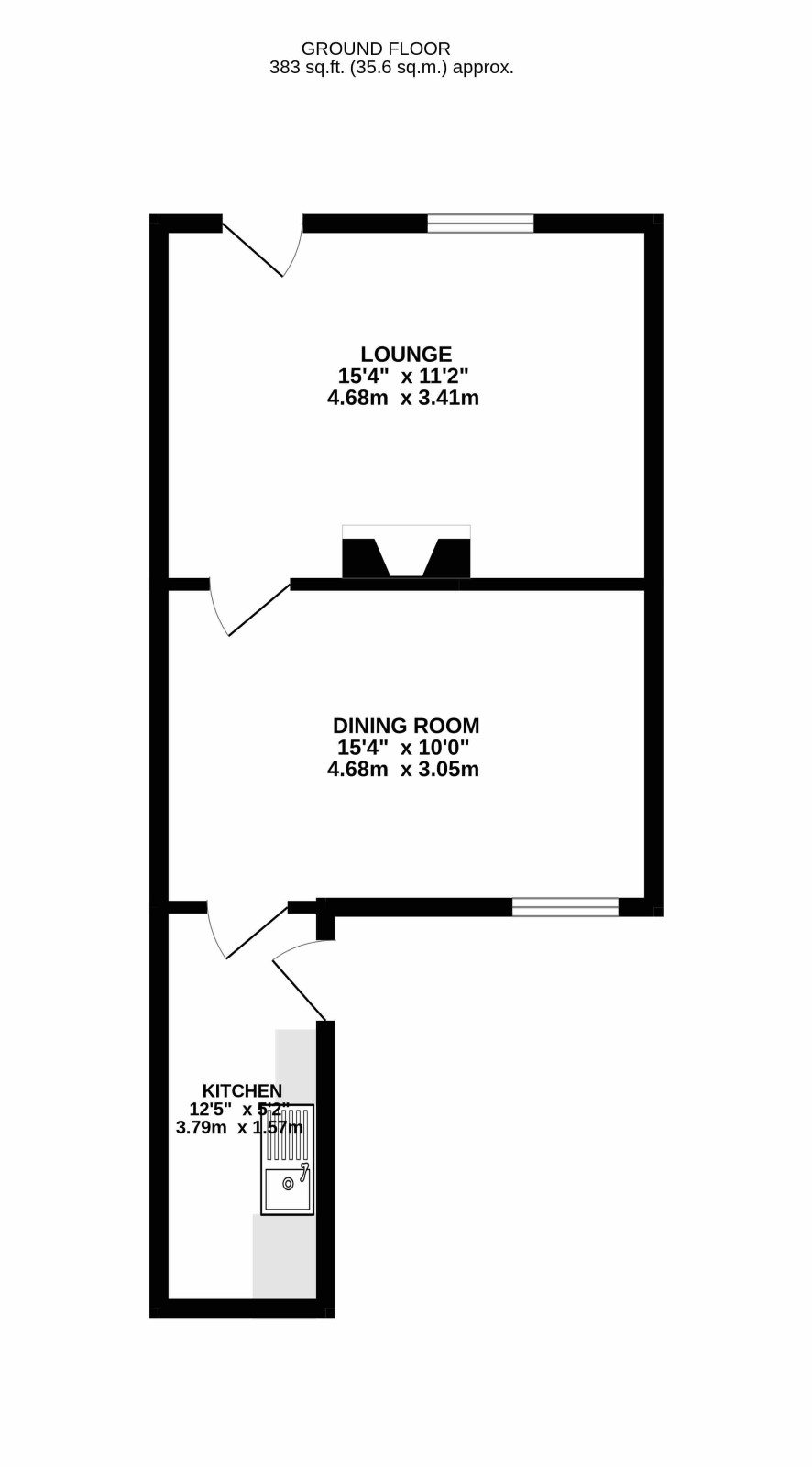 Railway Cottage, Blue Gowt Lane, Spalding floorplan