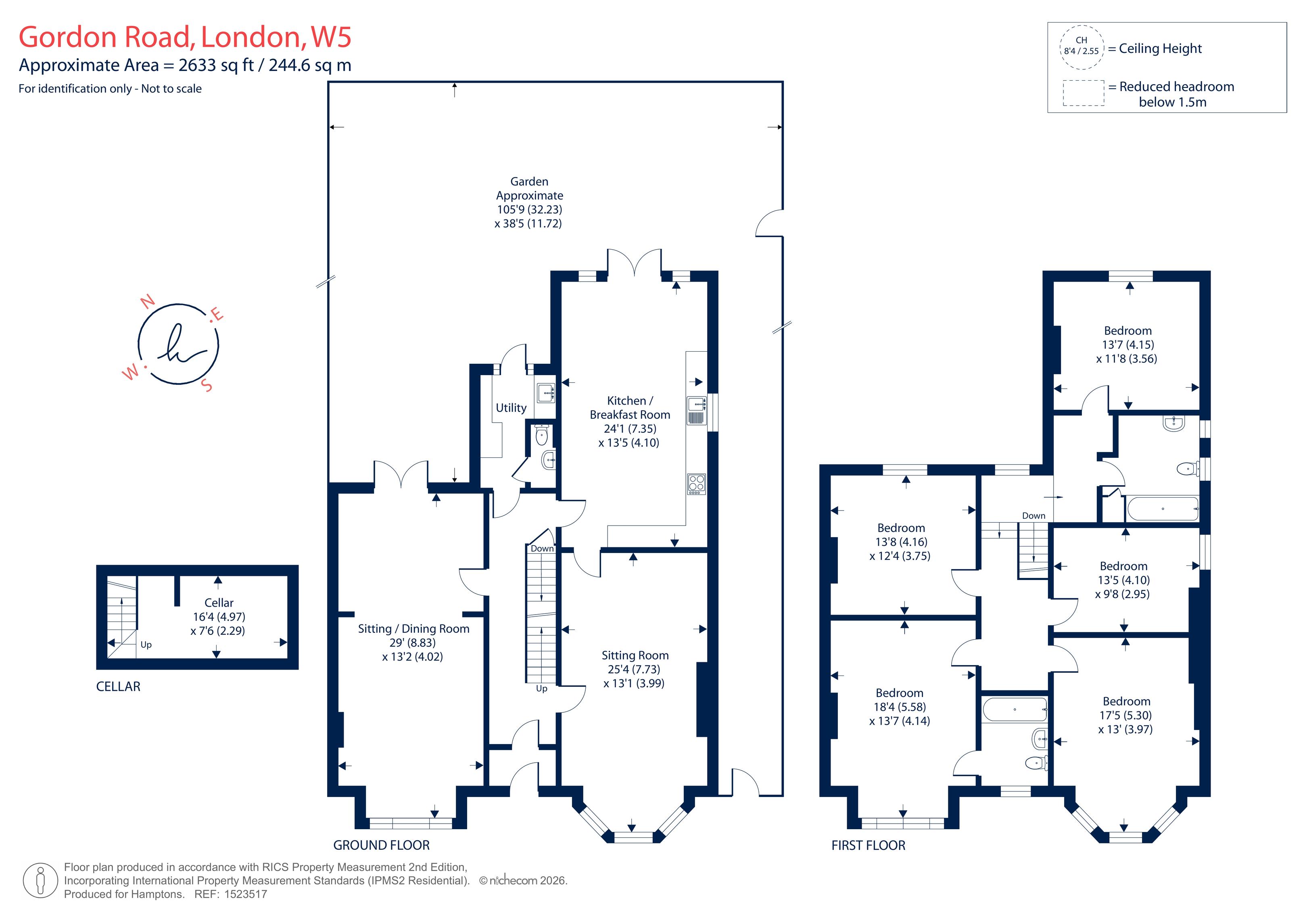 28, Gordon Road, London floorplan