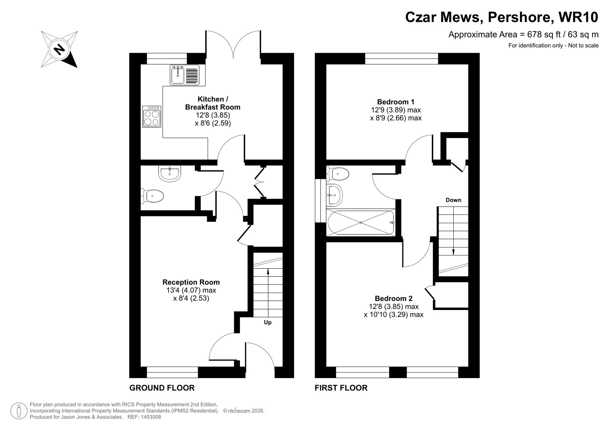 14 Czar Mews, Pershore floorplan
