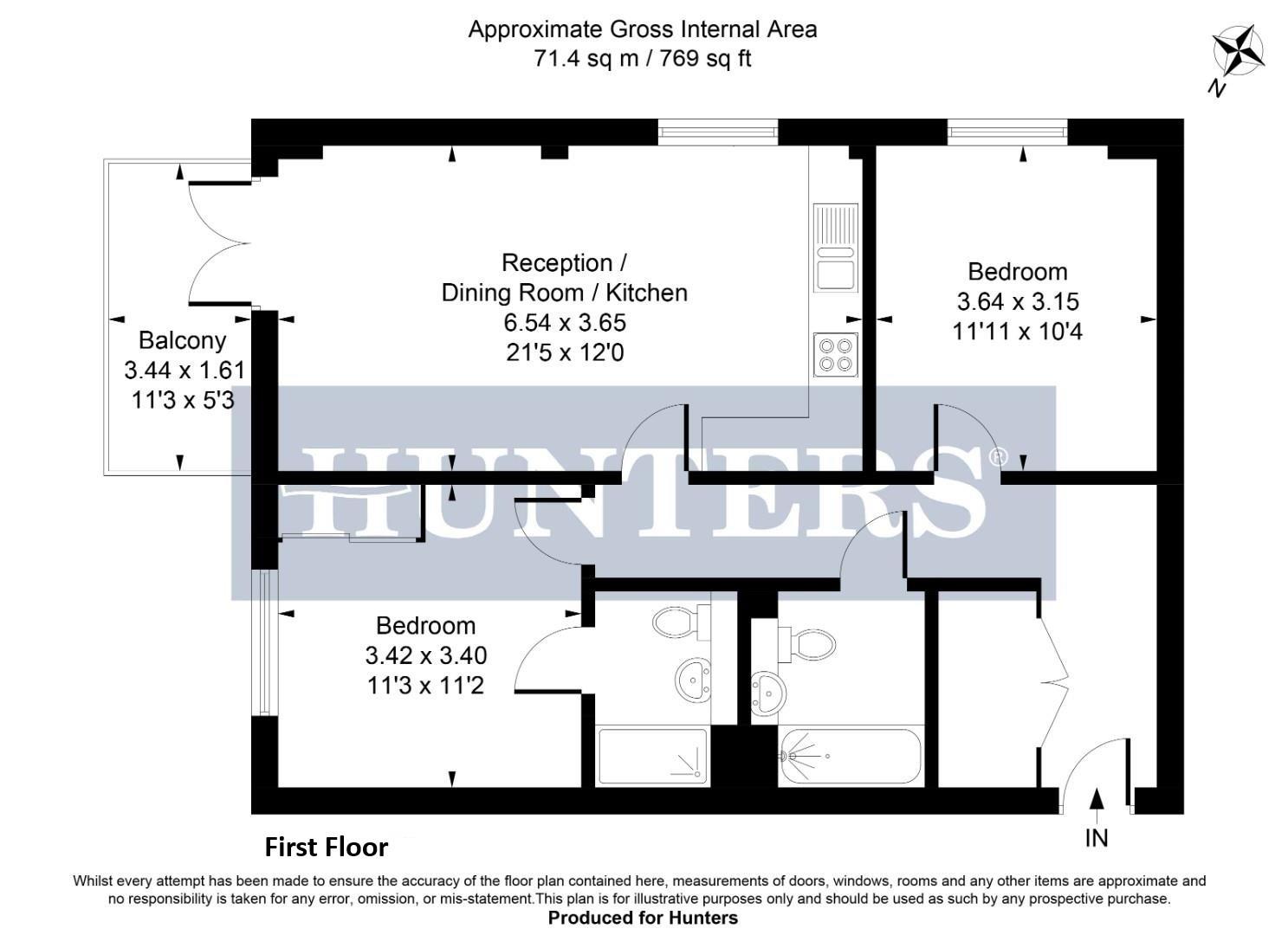 Flat 72, 34, Bluenote Apartments, Blyth Road, Hayes floorplan