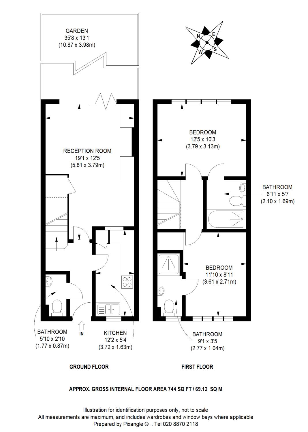 2 Bedrooms  to rent in Glenburnie Road, London SW17