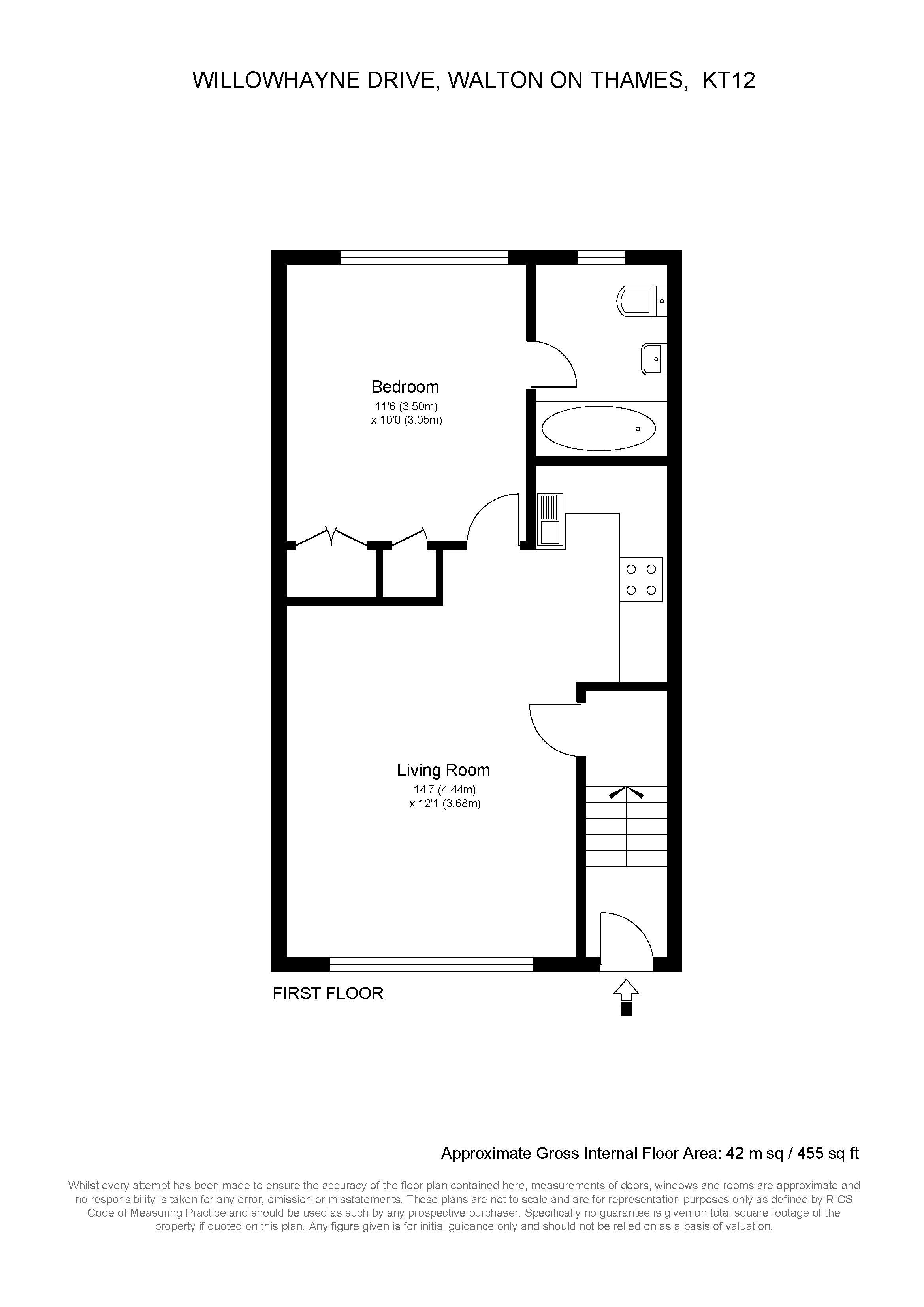 55, Willowhayne Drive, Walton-On-Thames floorplan