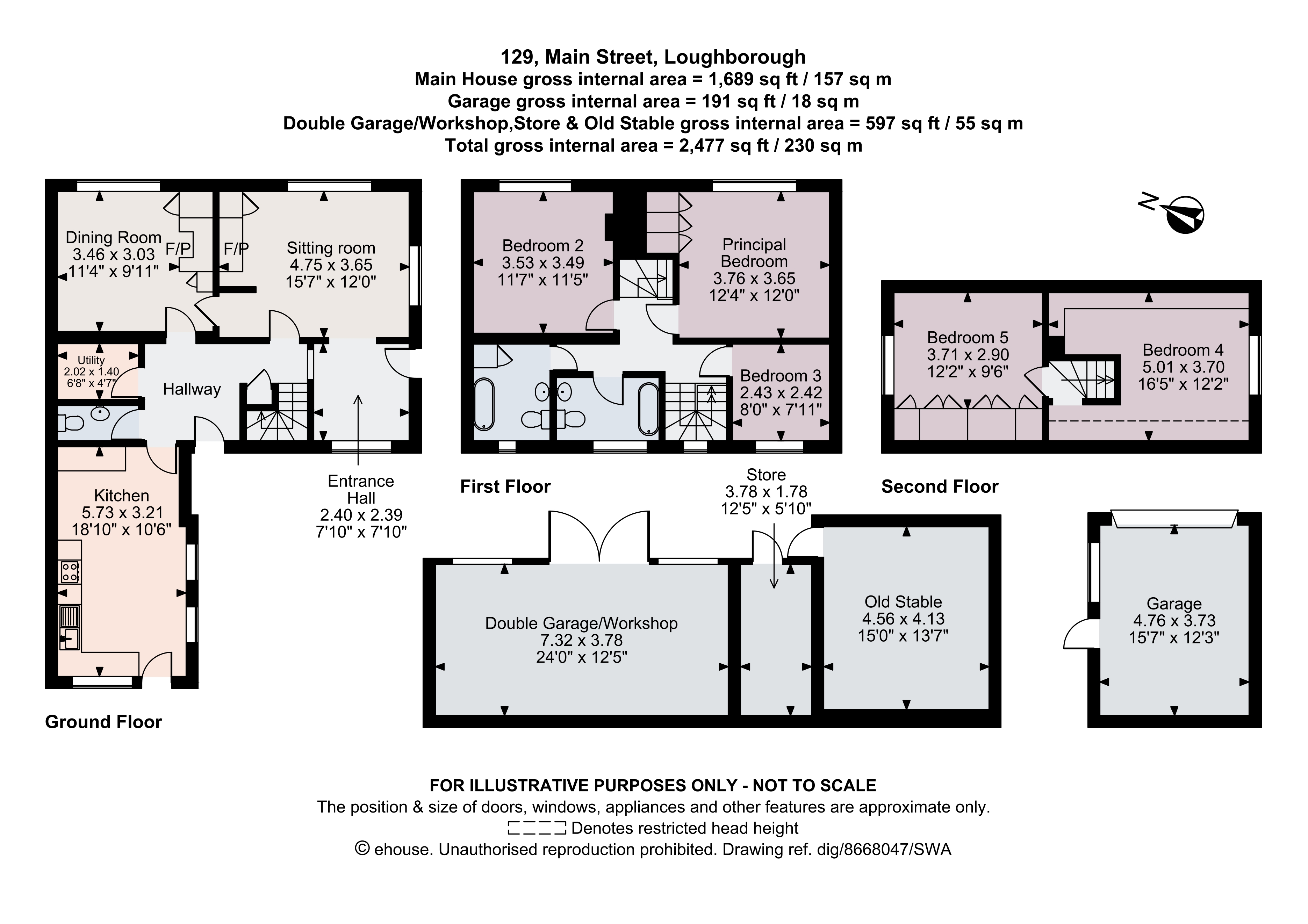 Peel Cottage, 129, Main Street, Loughborough floorplan
