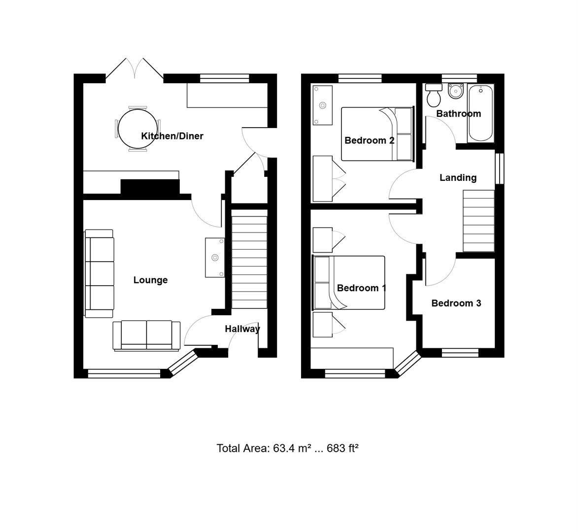 3, Woodland Drive, Plymouth floorplan