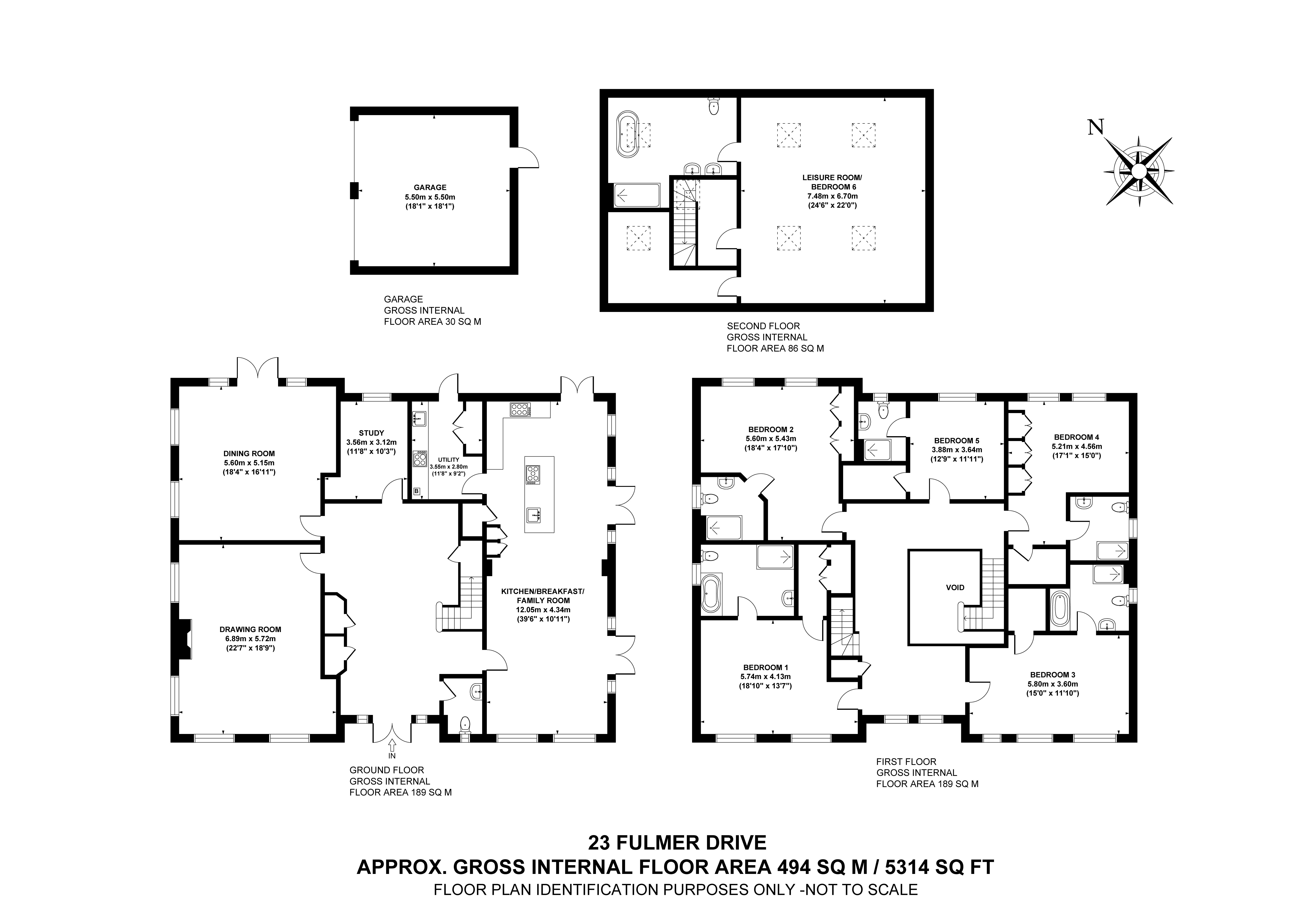 Melrose House, 23, Fulmer Drive, Buckinghamshire floorplan