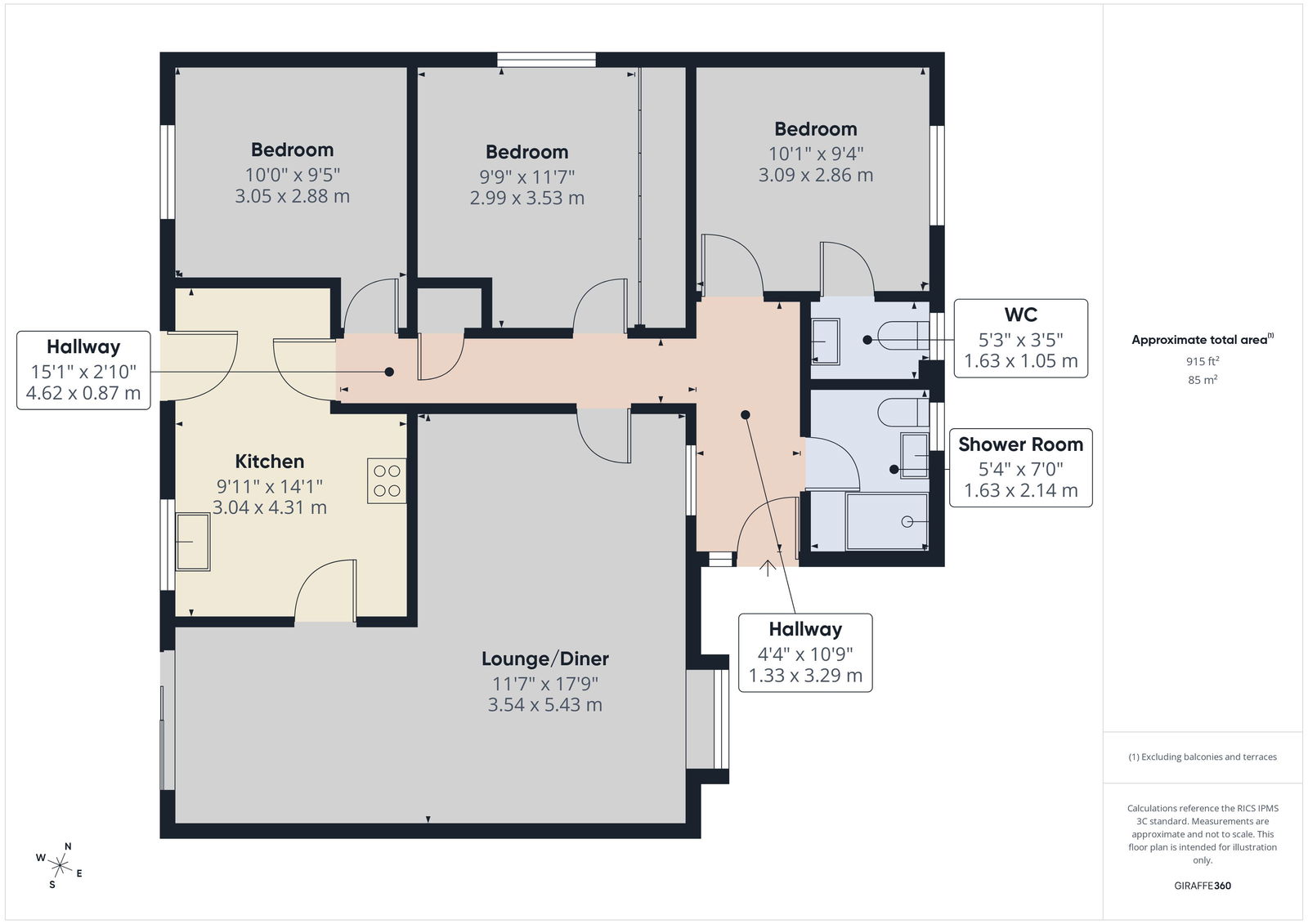 23, Primrose Close, Attleborough floorplan